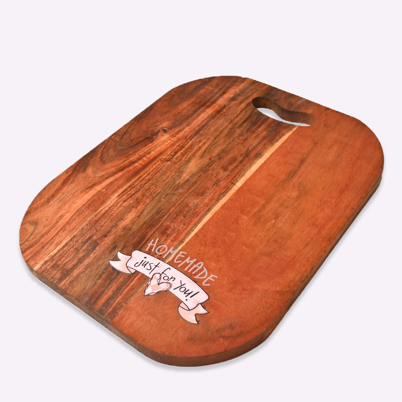 Wooden Chopping Board with Round Borders