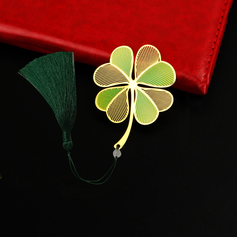 Brass Bookmarks Handcrafted Flower Design Multicolor Bookmark with Tassel Gift for Teachers, Readers , Book Lovers, Student