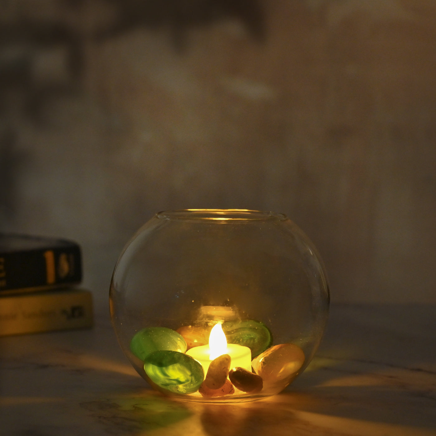 Clear Votive Candle Holders, Round Glass Tealight Candle Holders