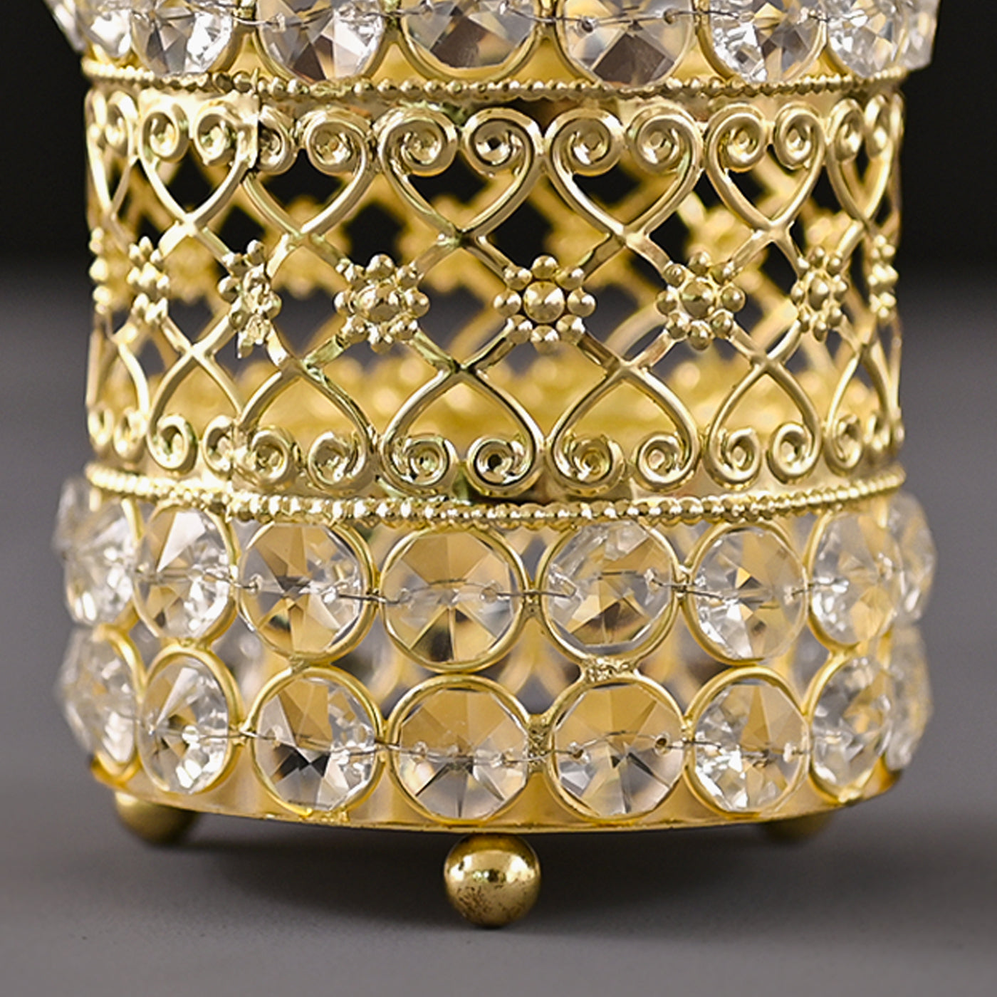 Crystal Band Tea-Light Holder