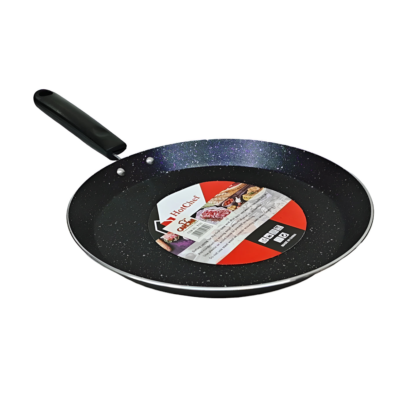 Non-Stick Fry Pan | Gas & Induction Compatible | Scratch Resistant | Sturdy Handles | Frying Pan Induction Base | Non-Stick Cookware (Black)