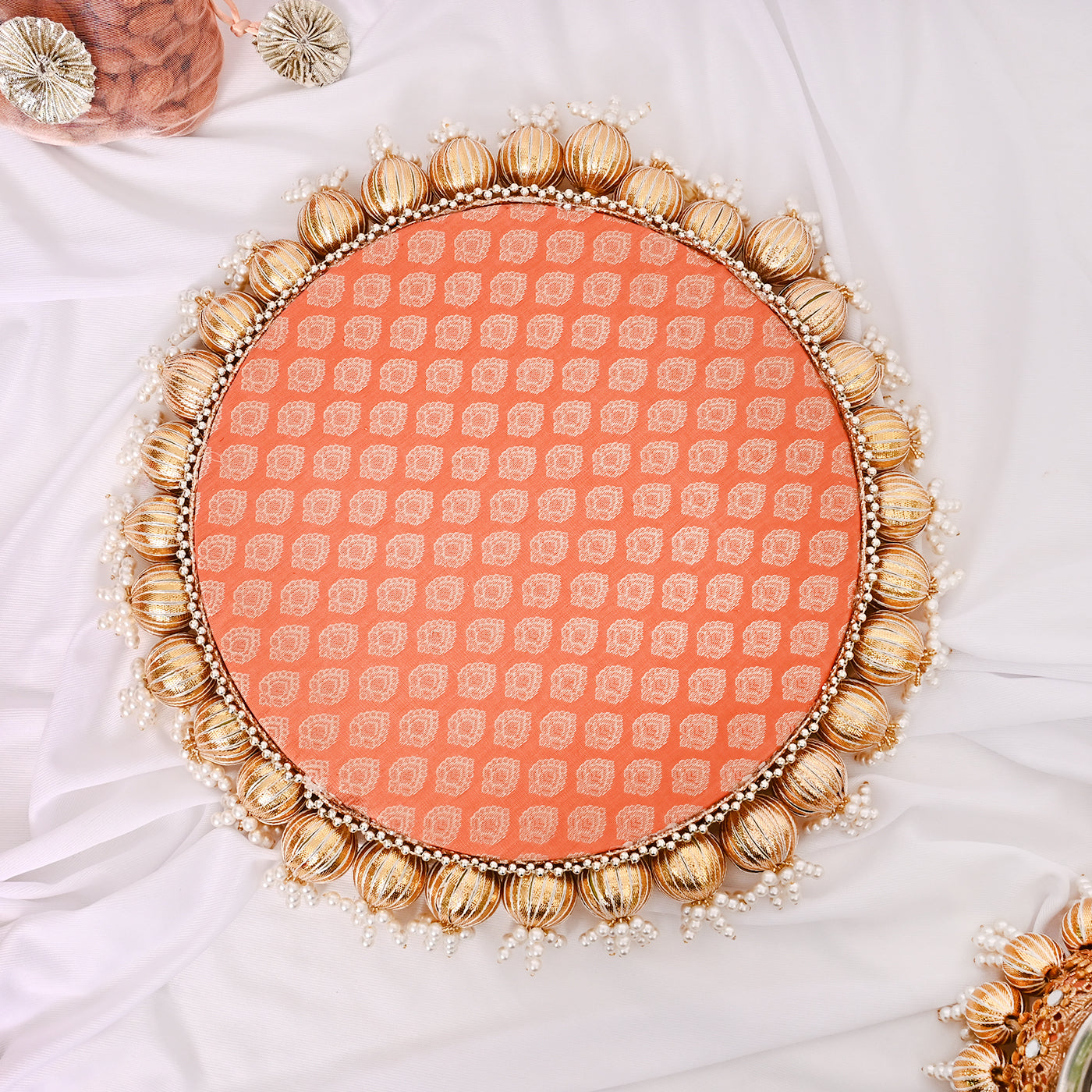 Karwa Chauth Special Thali Set - Orange