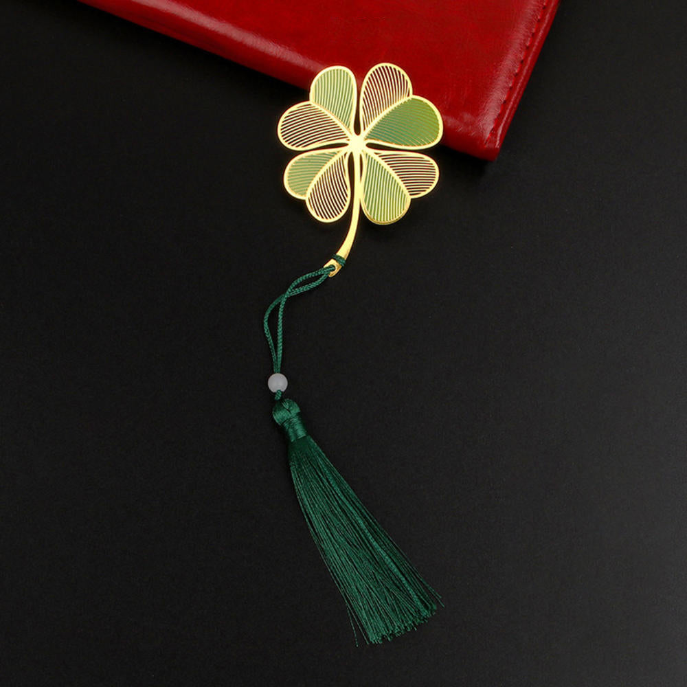 Brass Bookmarks Handcrafted Flower Design Multicolor Bookmark with Tassel Gift for Teachers, Readers , Book Lovers, Student