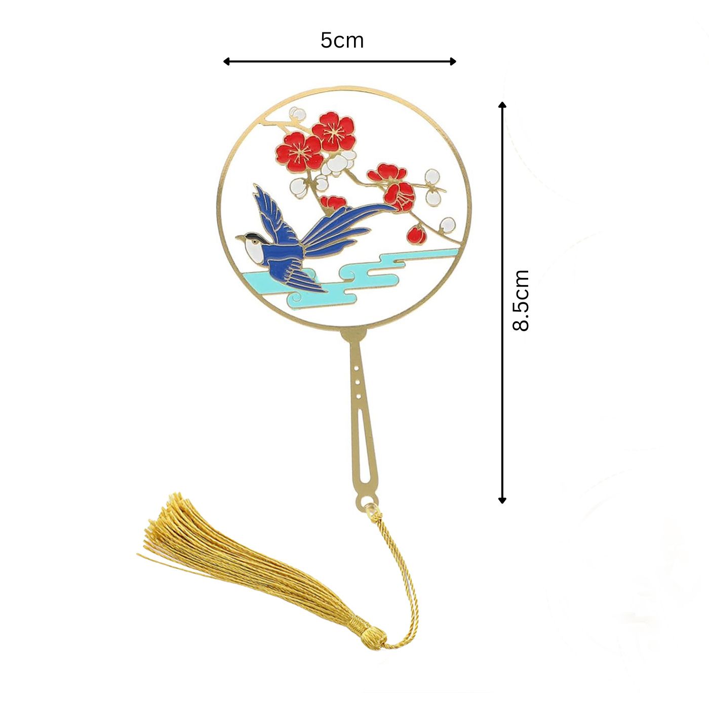 Brass Bookmarks Handcrafted Bird Design Multicolor Bookmark with Tassel Gift for Teachers, Readers , Book Lovers, Student