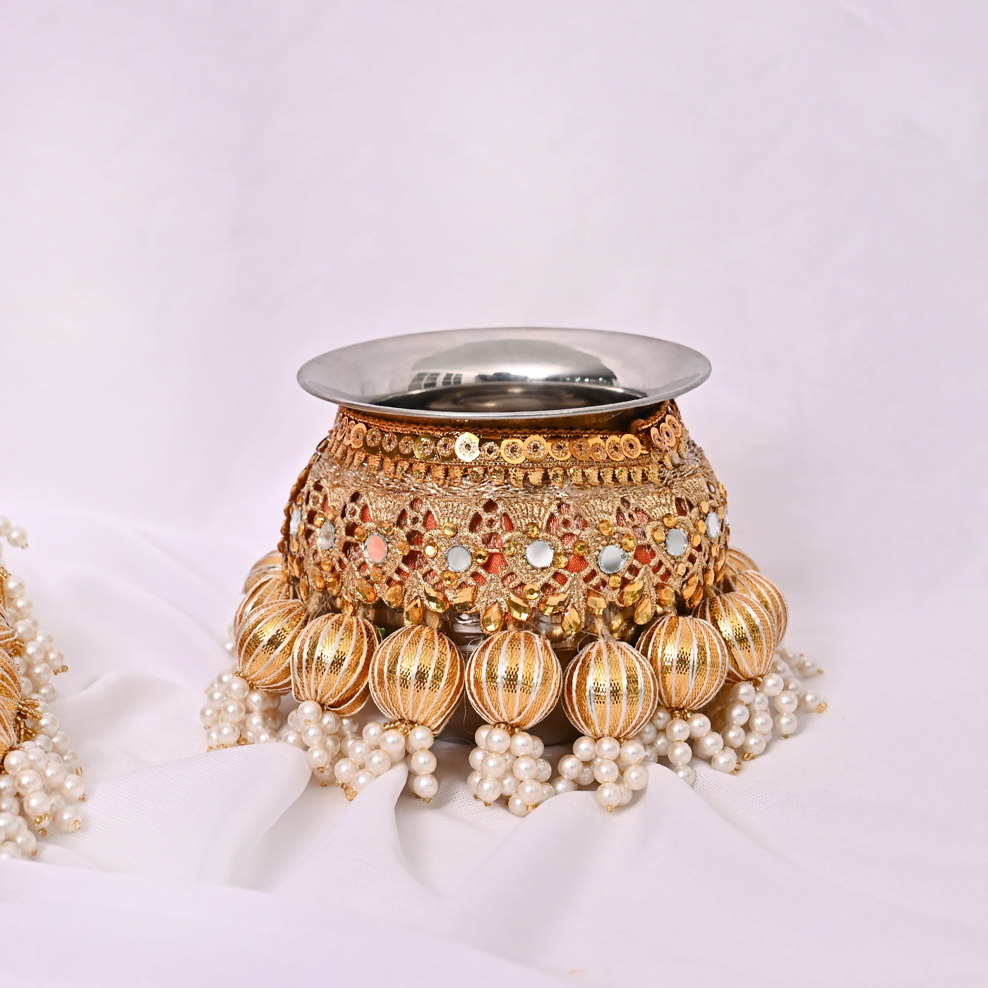 Karwa Chauth Special Thali Set - Orange
