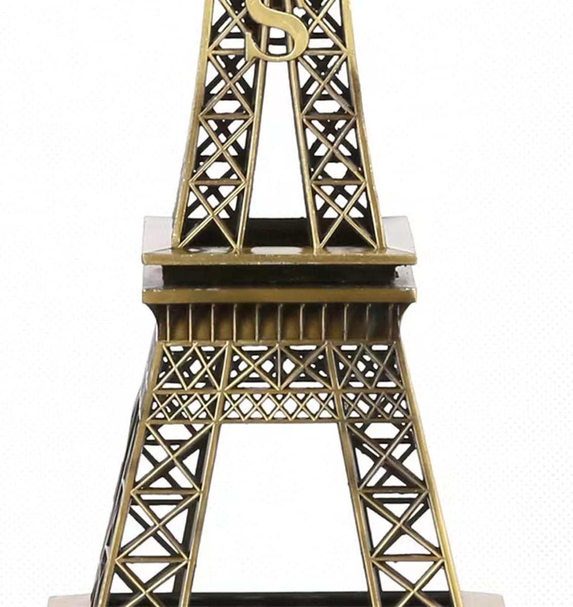Gold Metal Paris Eiffel Tower Famous Landmark Building Metal Statue