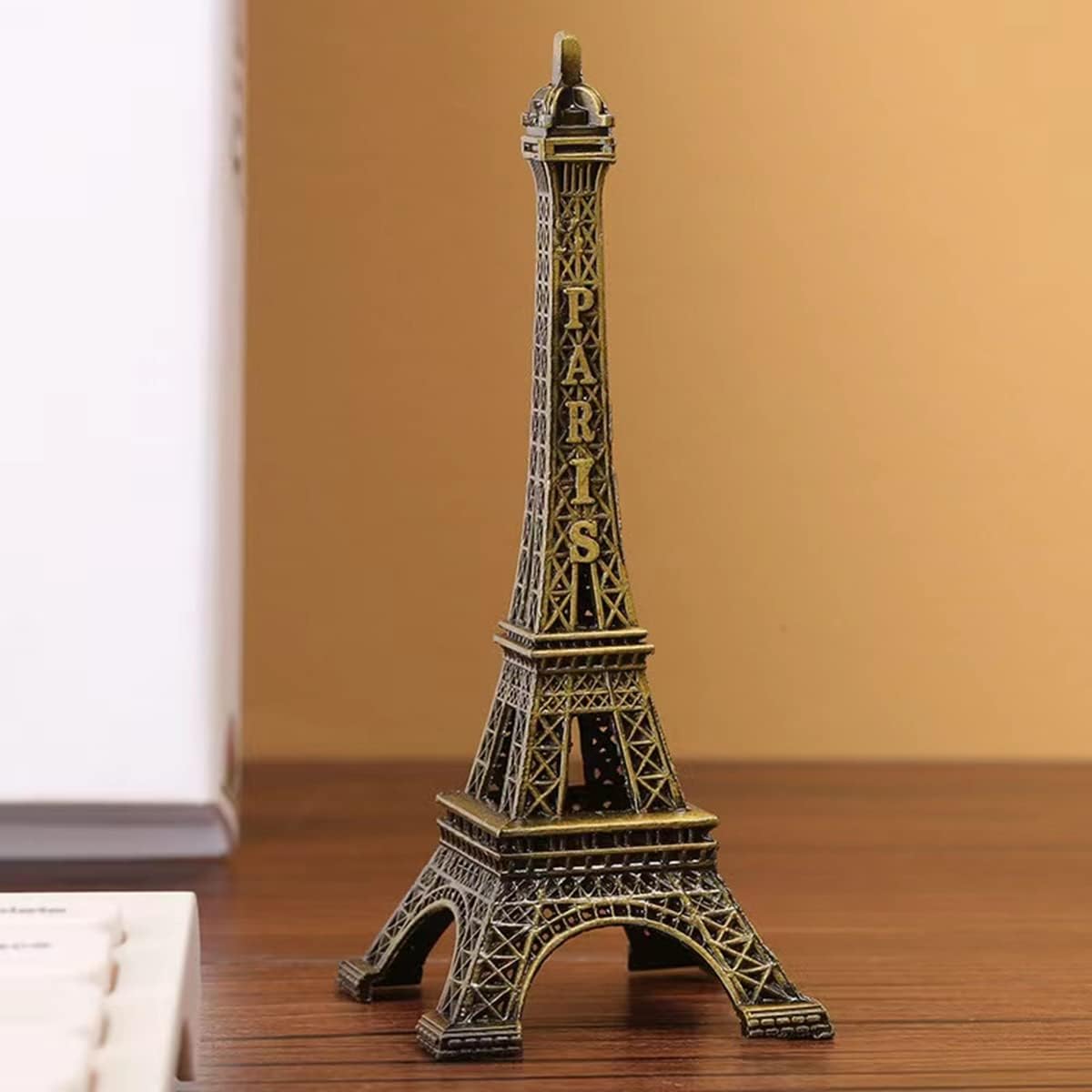 Gold Metal Paris Eiffel Tower Famous Landmark Building Metal Statue
