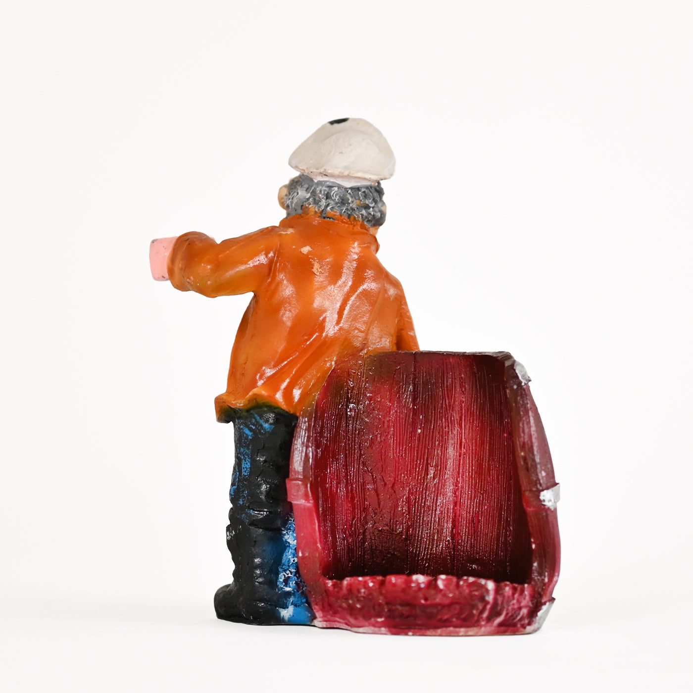 Resin Wine,Beer Bottle Stand Statue Wine Bottle and Glass Holder Showpiece(Multicolor)