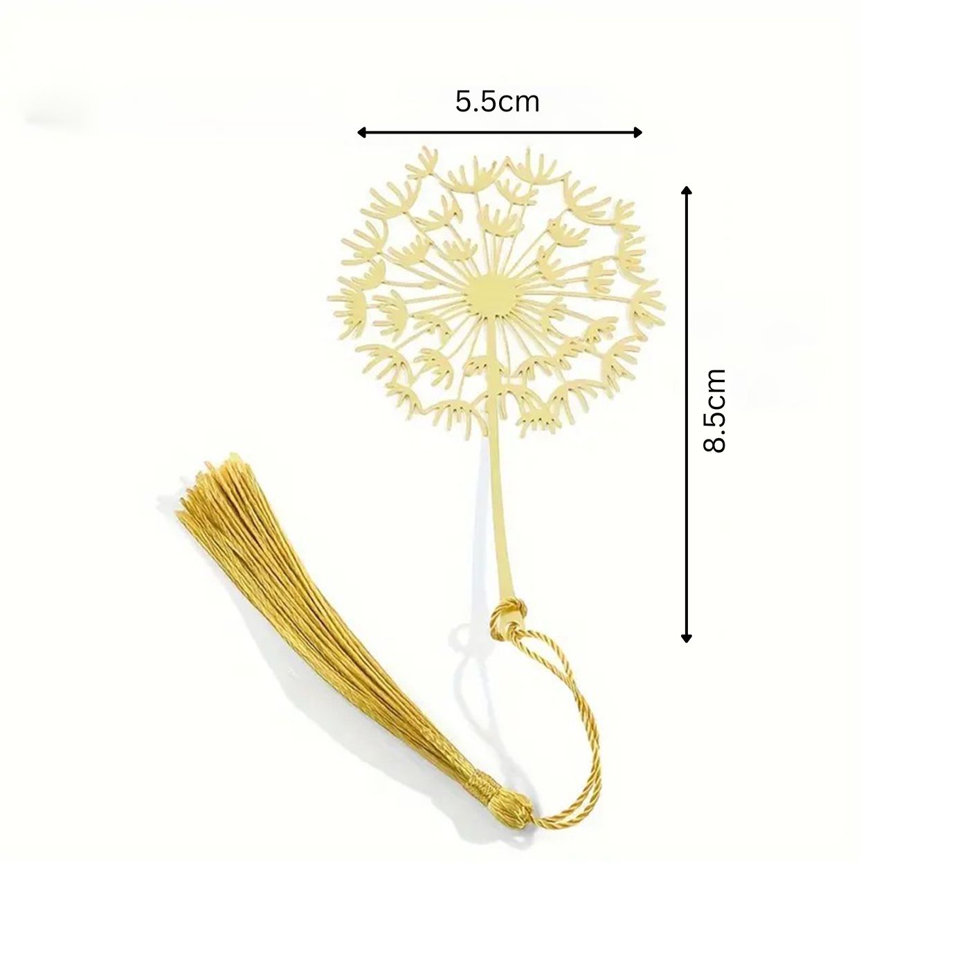 Brass Bookmarks Handcrafted Flower Design Gold Bookmark with Tassel Gift for Teachers, Readers , Book Lovers, Student