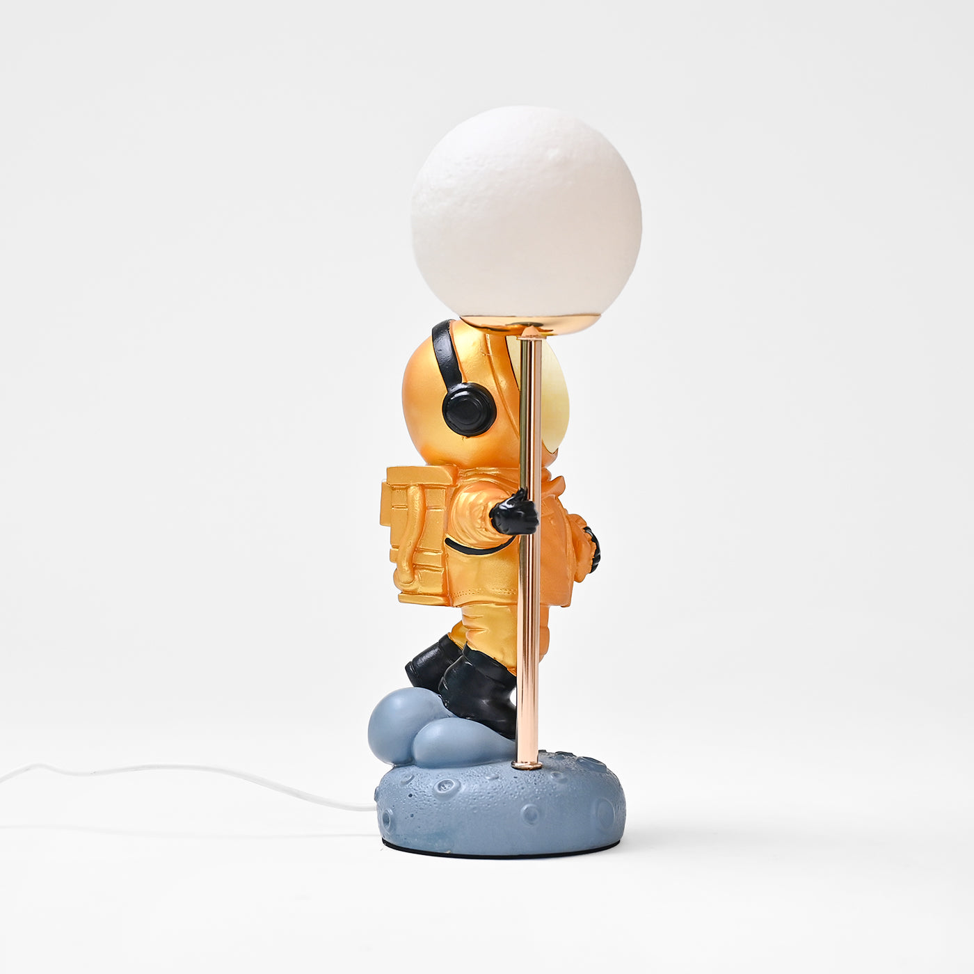 Figurine Astronaut Table Lamp | Durable | Showpiece - Orange