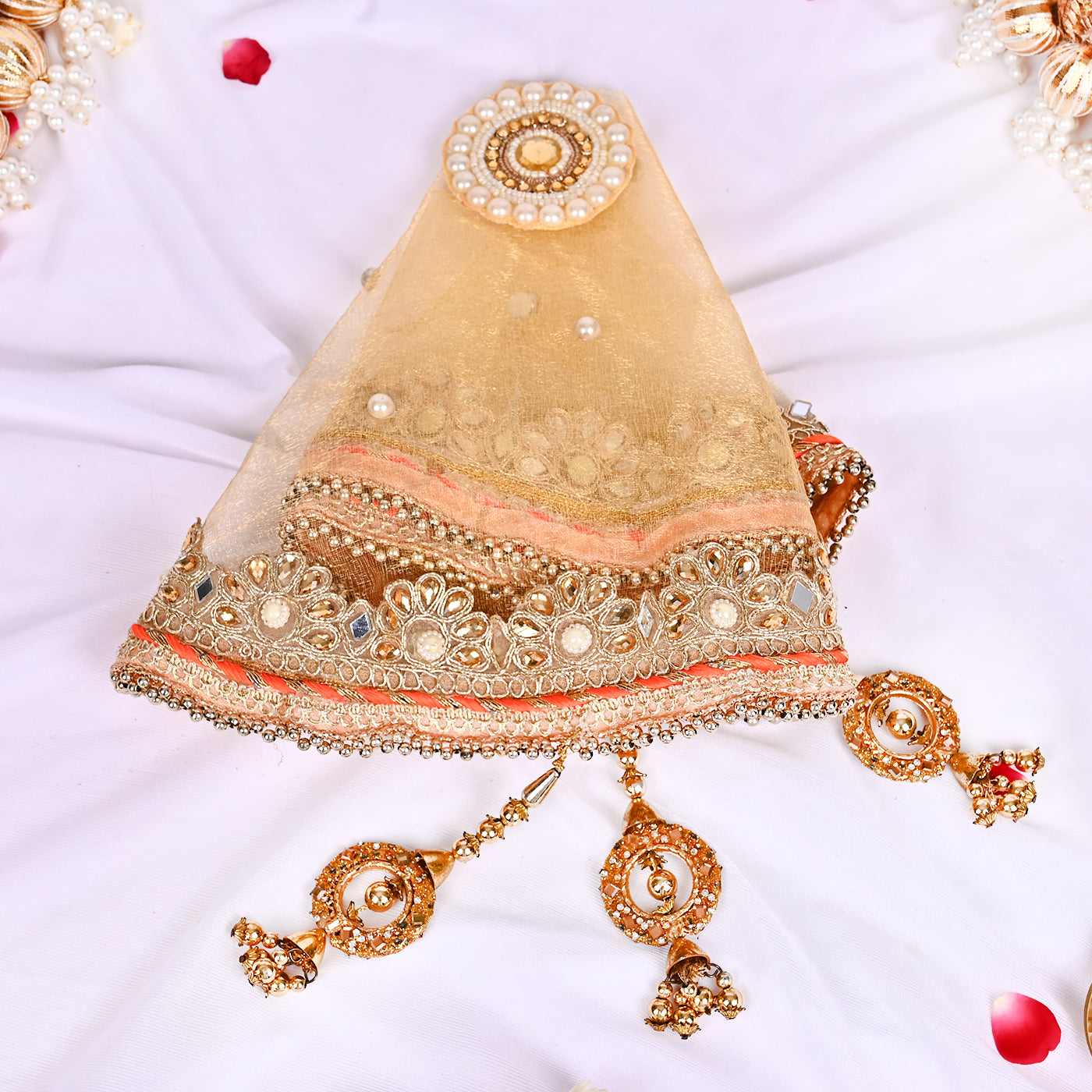 Karwa Chauth Special Thali Set - Orange