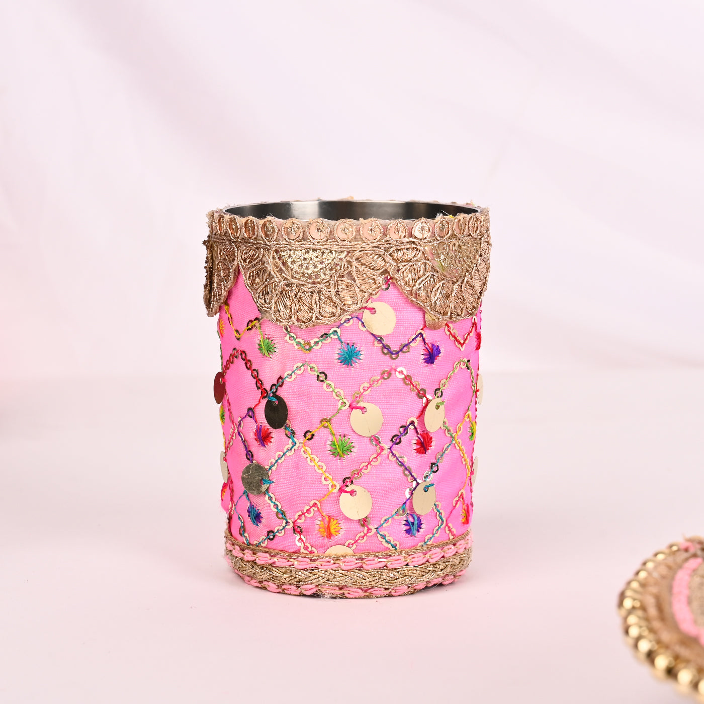 Karwa Chauth Thali Set - Pink