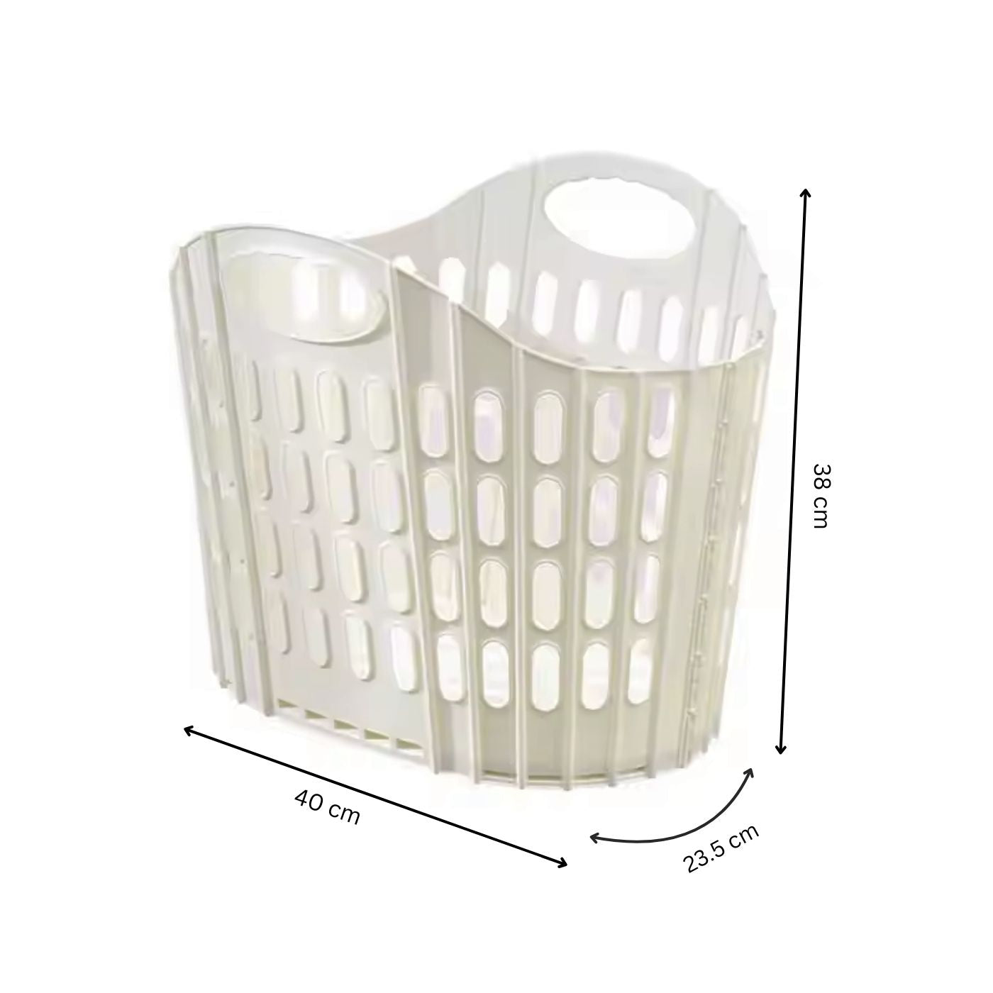 Plastic Foldable Laundry Basket for Clothes with Handle | Laundry Bag for Bathroom | Washing Clothes Storage Basket | Toy Storage Basket