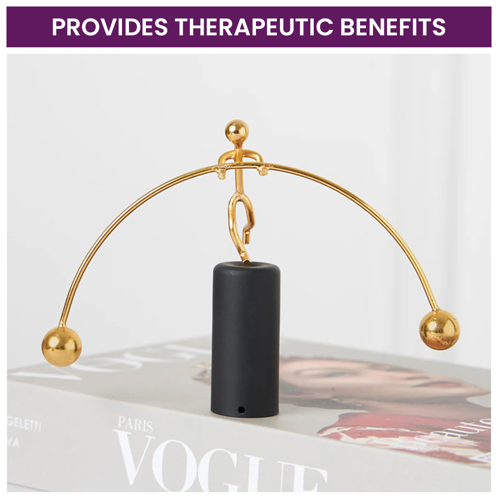 Newton's Anti-Stress Balancing Man Weightlifter Stick for Home & Office Table Decor
