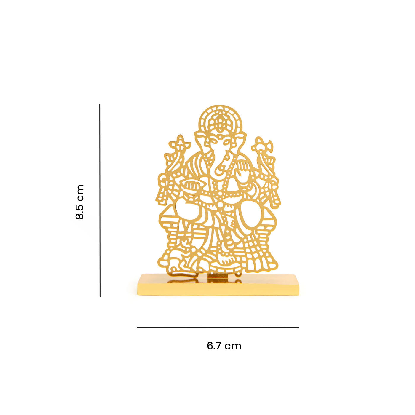 Ganesh ji Desk/Car Dashboard Stand in Brass