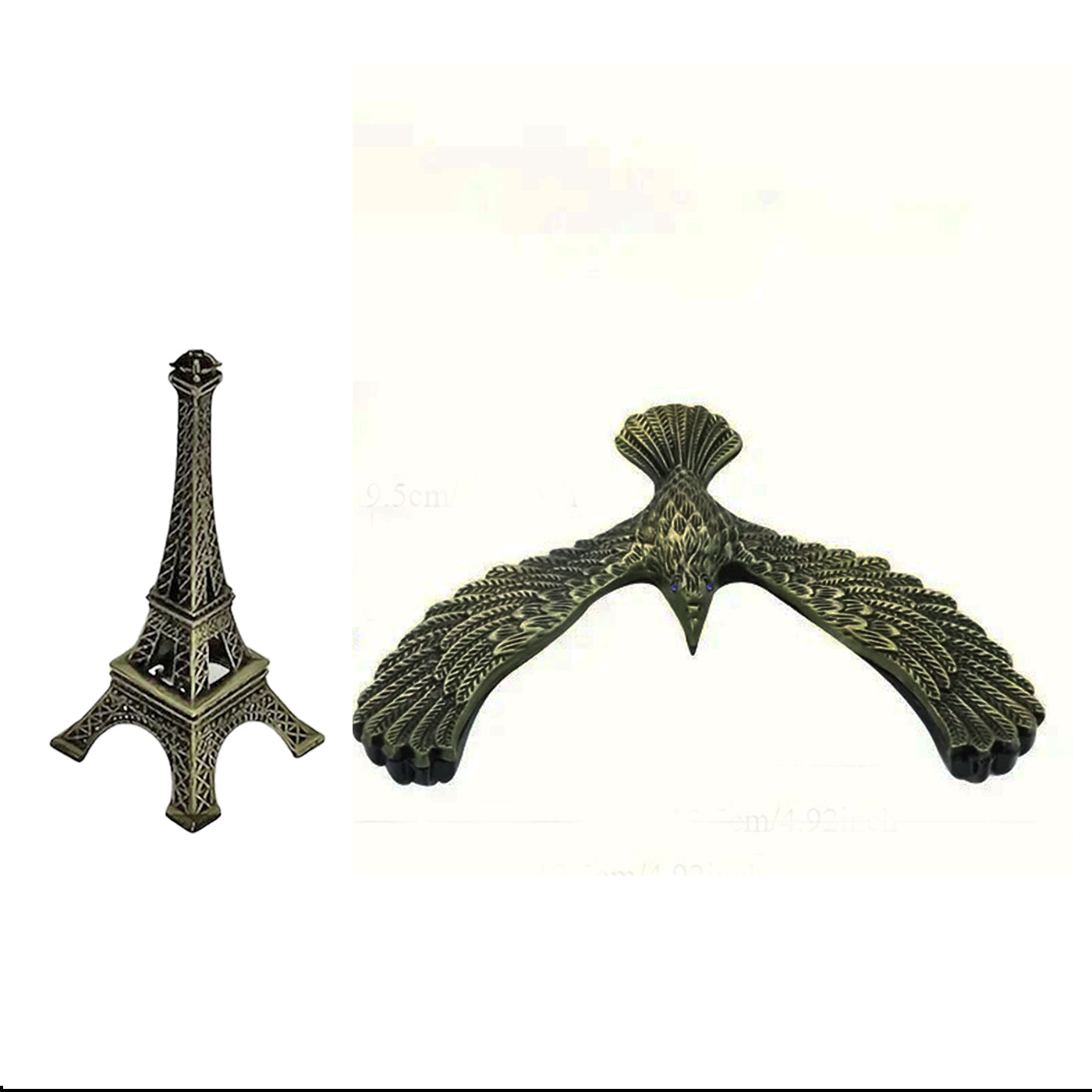 Metal Balance Bird Eiffel Tower with a Balance Eagle Alloy Gravity Balance Toys (Gold)