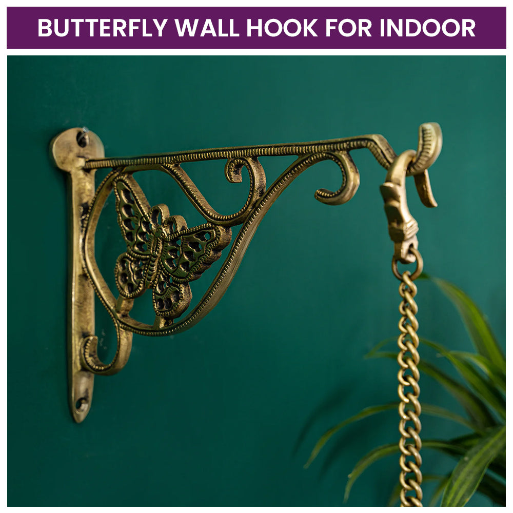 Brass Butterfly Wall Hook