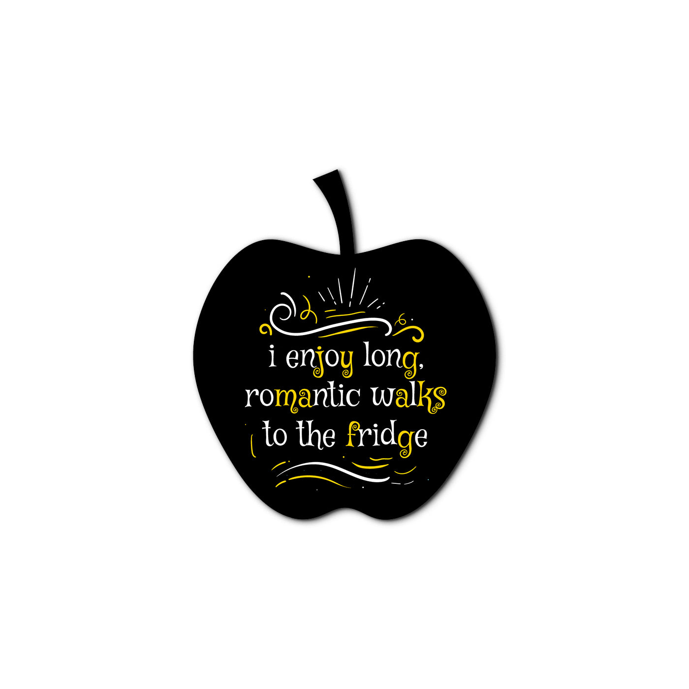 Set of 2 Apple and Platter Printed Fridge Magnets for Refrigerator Stylish Decorative Items for Kitchen Decor Gift For Mother