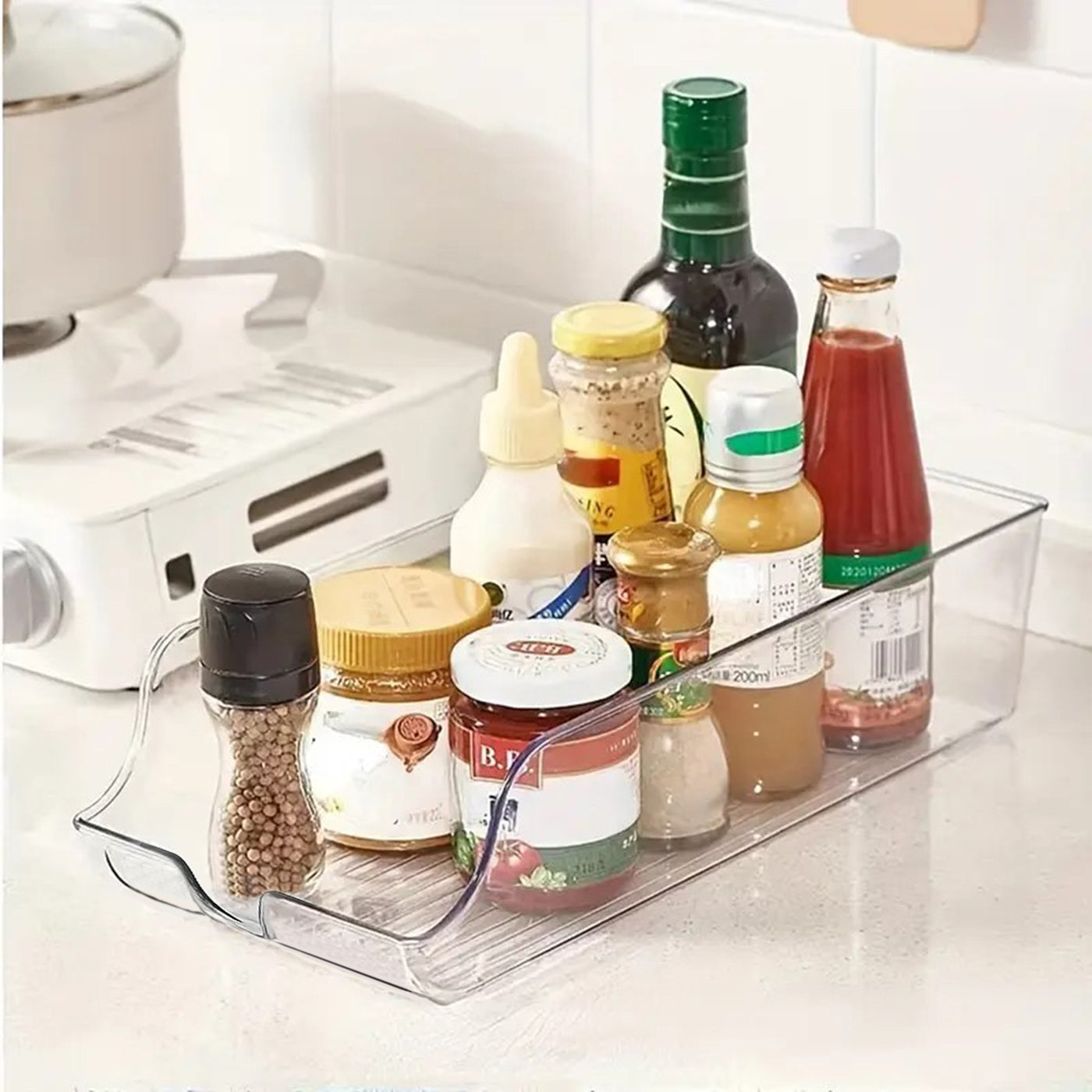 Fridge Storage Containers Soda Can Organizer Bins for Drinks & Beverages Multipurpose for Fruits, Vegetables, & Kitchen Countertops