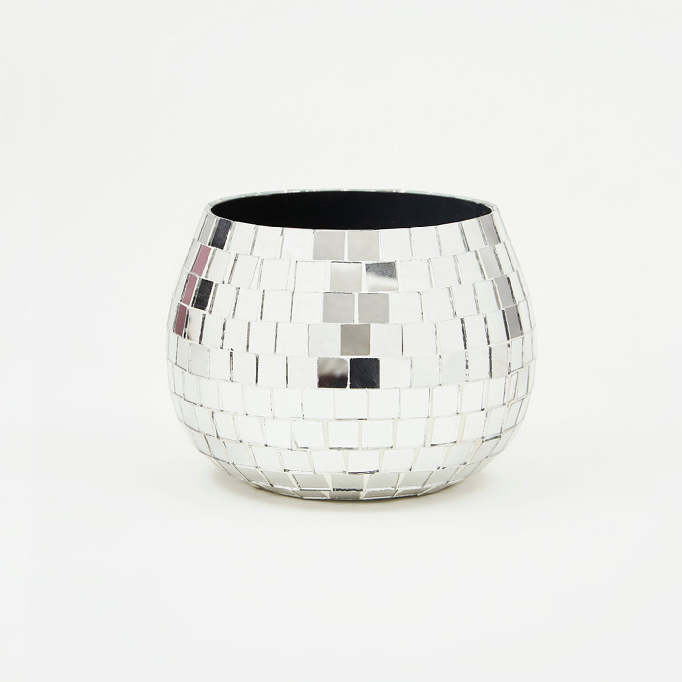 DISCO Round Metal Planters Flower Pots for Home Office Living Room Table Planters for Indoor Plants Home Garden Decoration-Silver