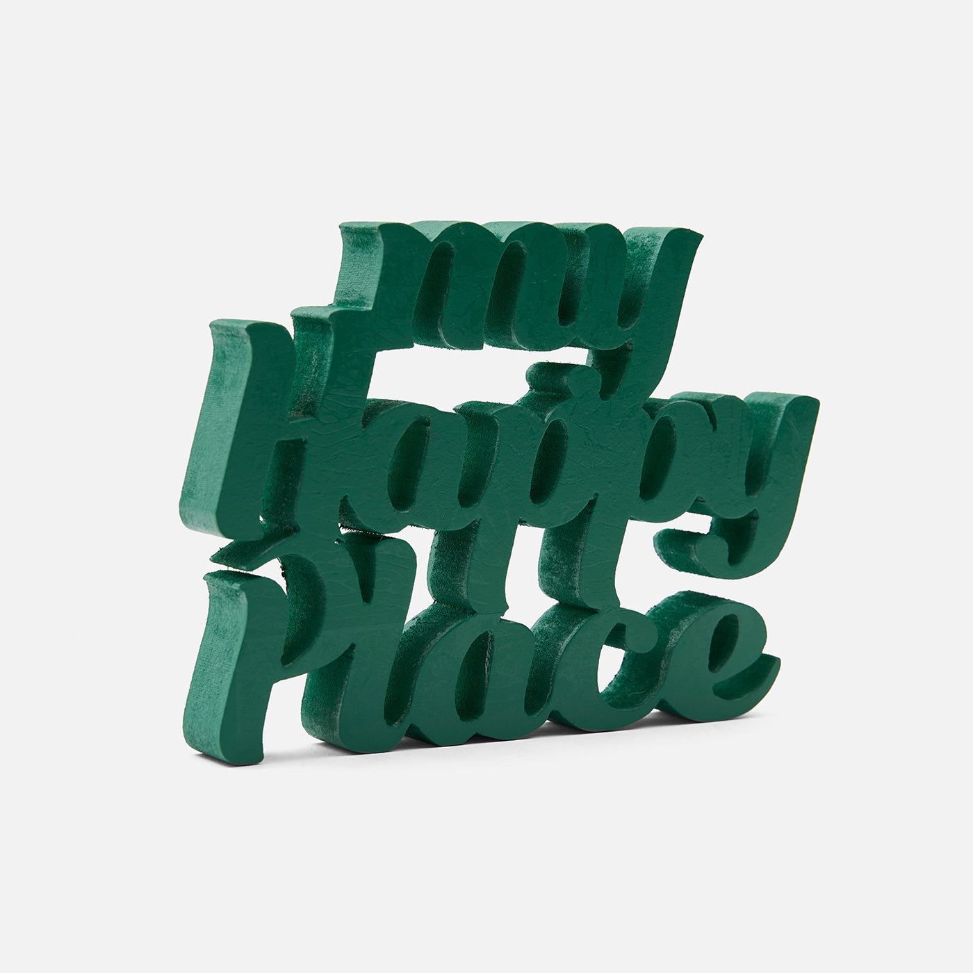 Table Top , Office Table Decorative -My Happy Place - Green