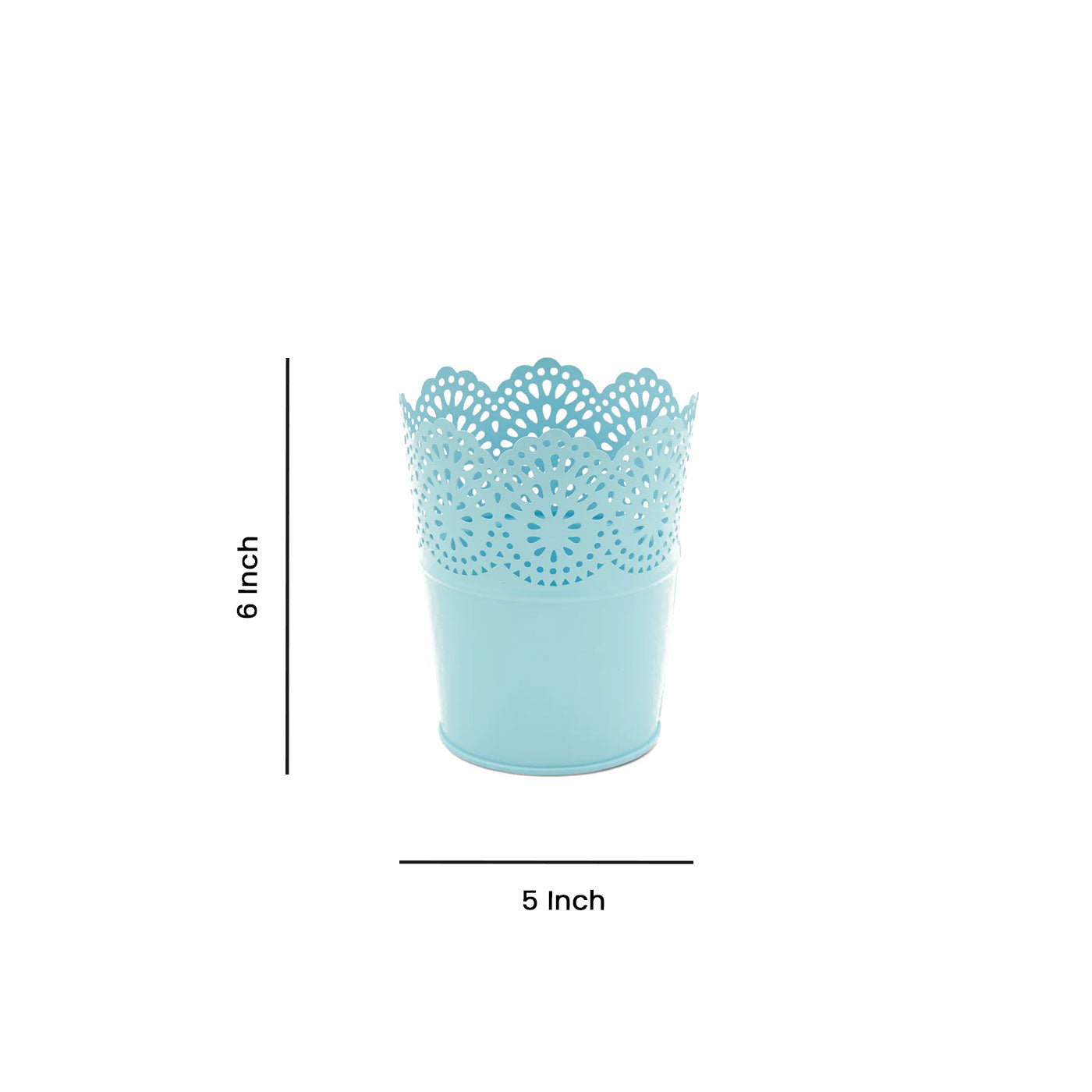 Metal Planter Flower Pot For Home Garden Office Desktop