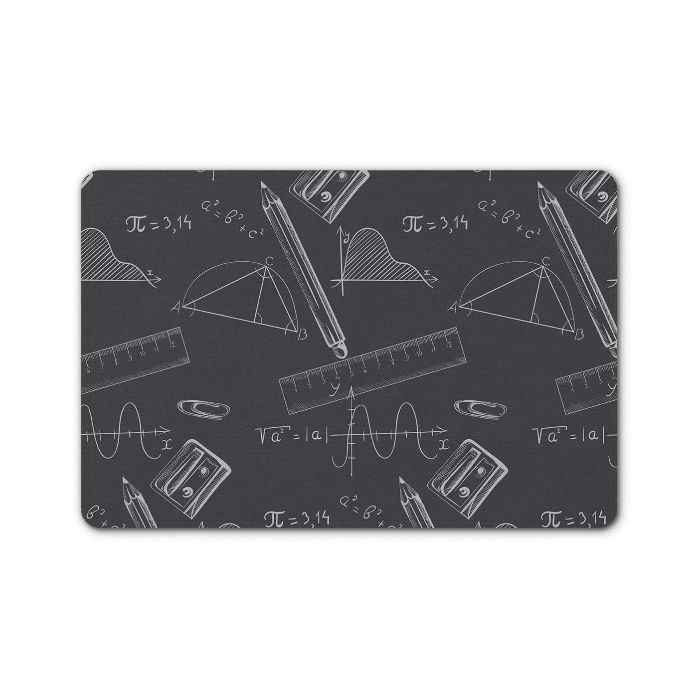 Geometric Printed Mouse Pad Non-Slip Rubber Base Desk Mousepad for Laptop PC