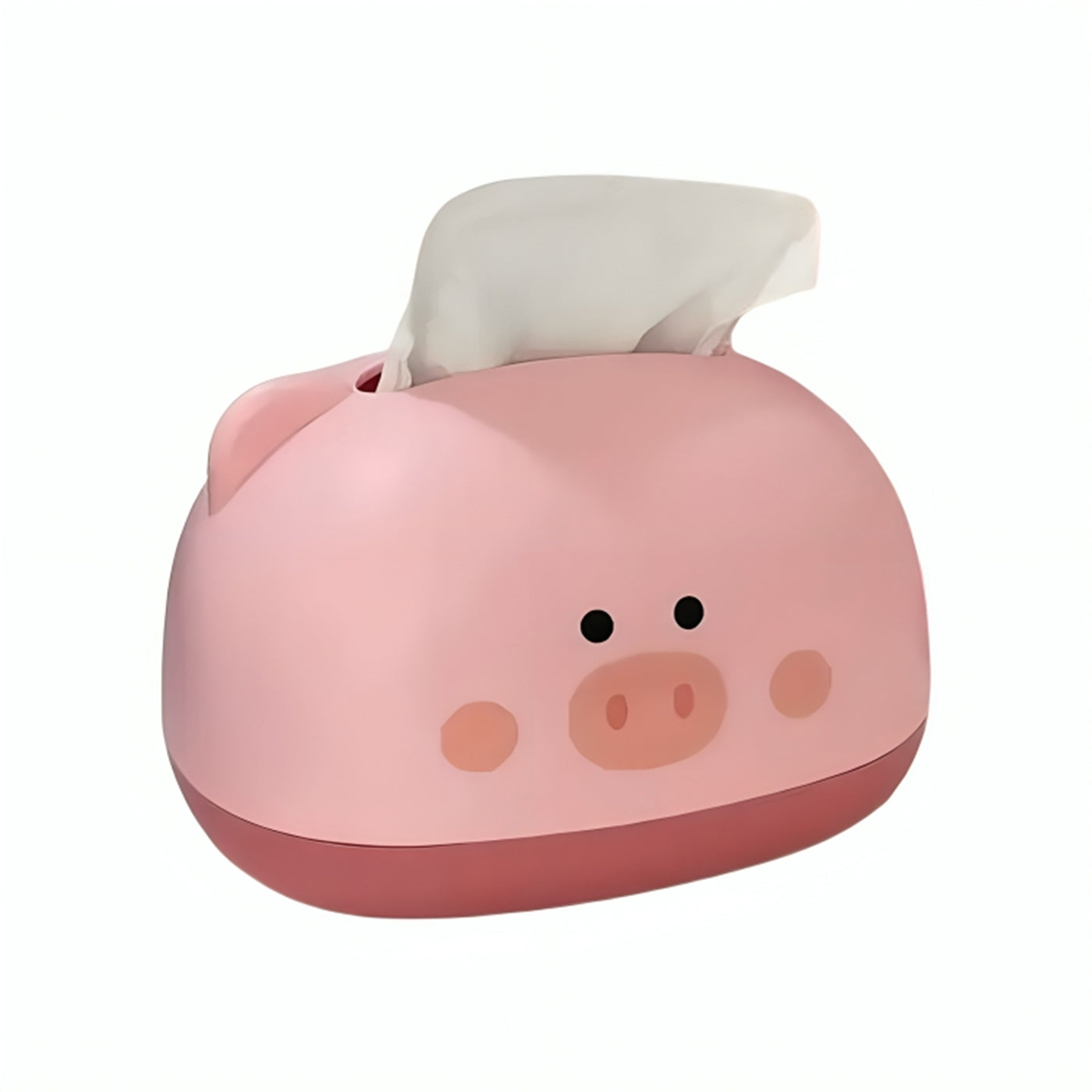 Cute Piggy Plastic Tissue Dispenser Napkin Holder for Bathroom, Home, Kitchen, Office, and Car
