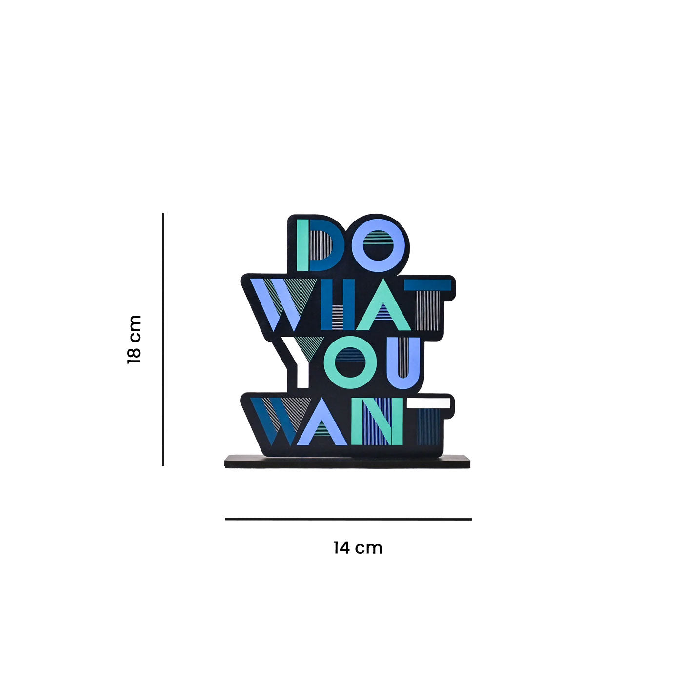 Do What You Want Table Decoration | Wooden | Gifting Decor