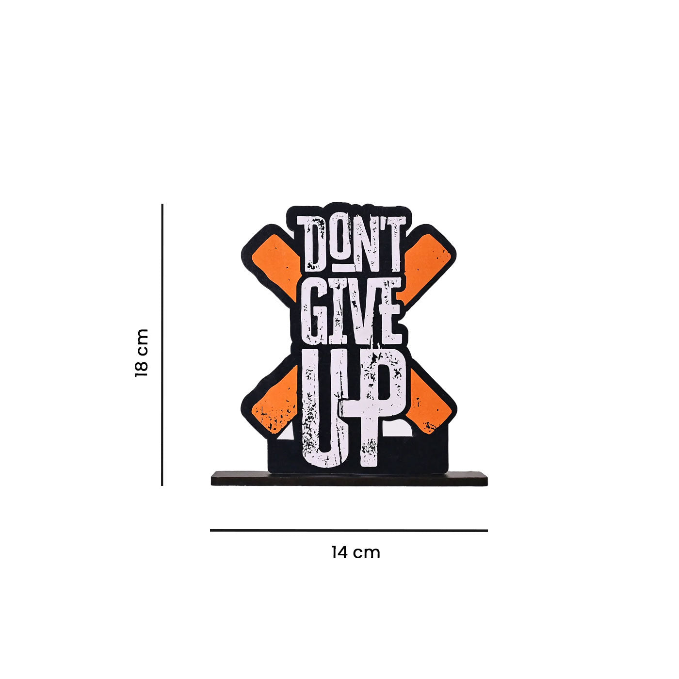 Don’t Give Up Table Decoration | Wooden | Office Decor | Study Table
