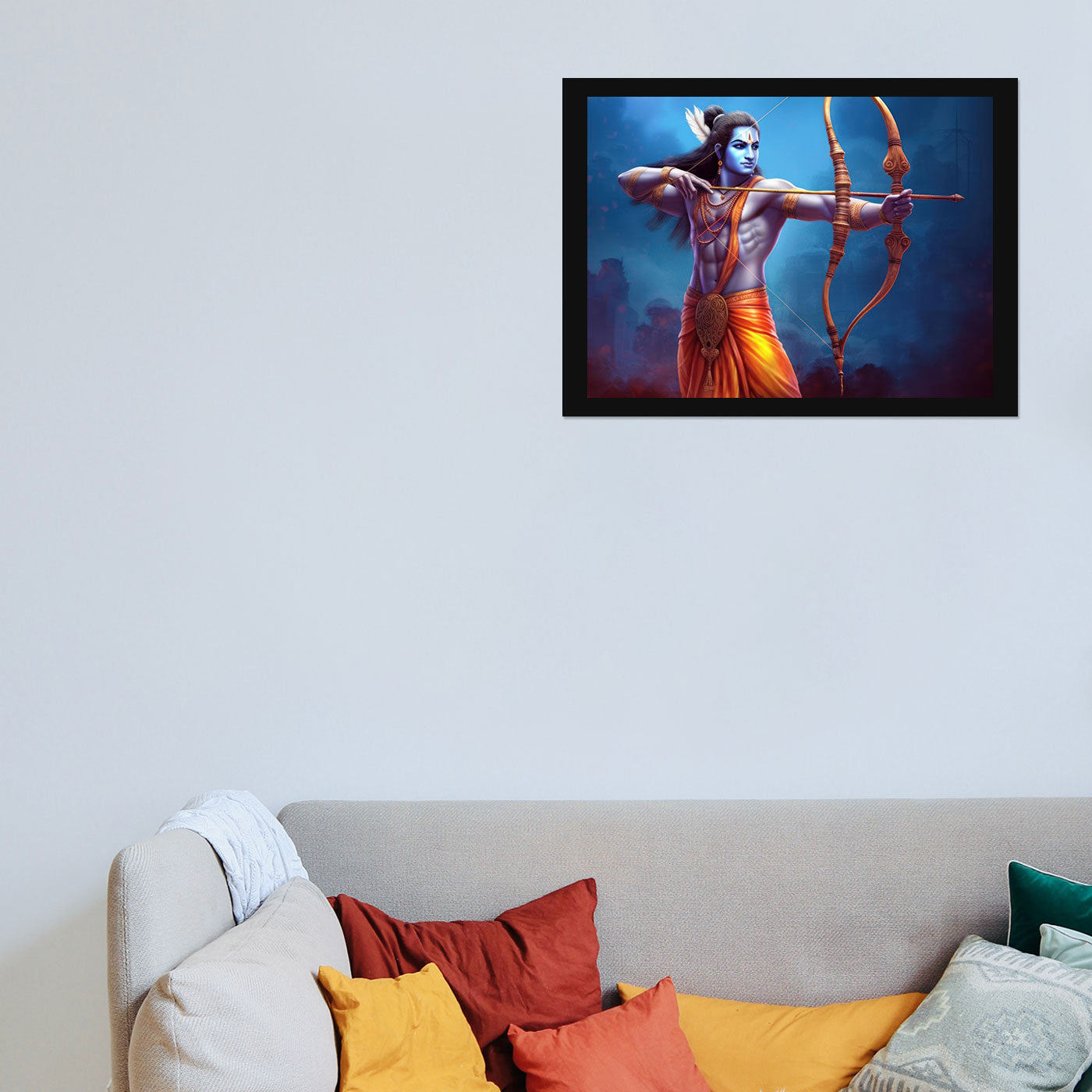 Vastu Shubharambh- Lord Ram Poster Wall Frame for Wall Decoration Pooja Home and Vastu remedy