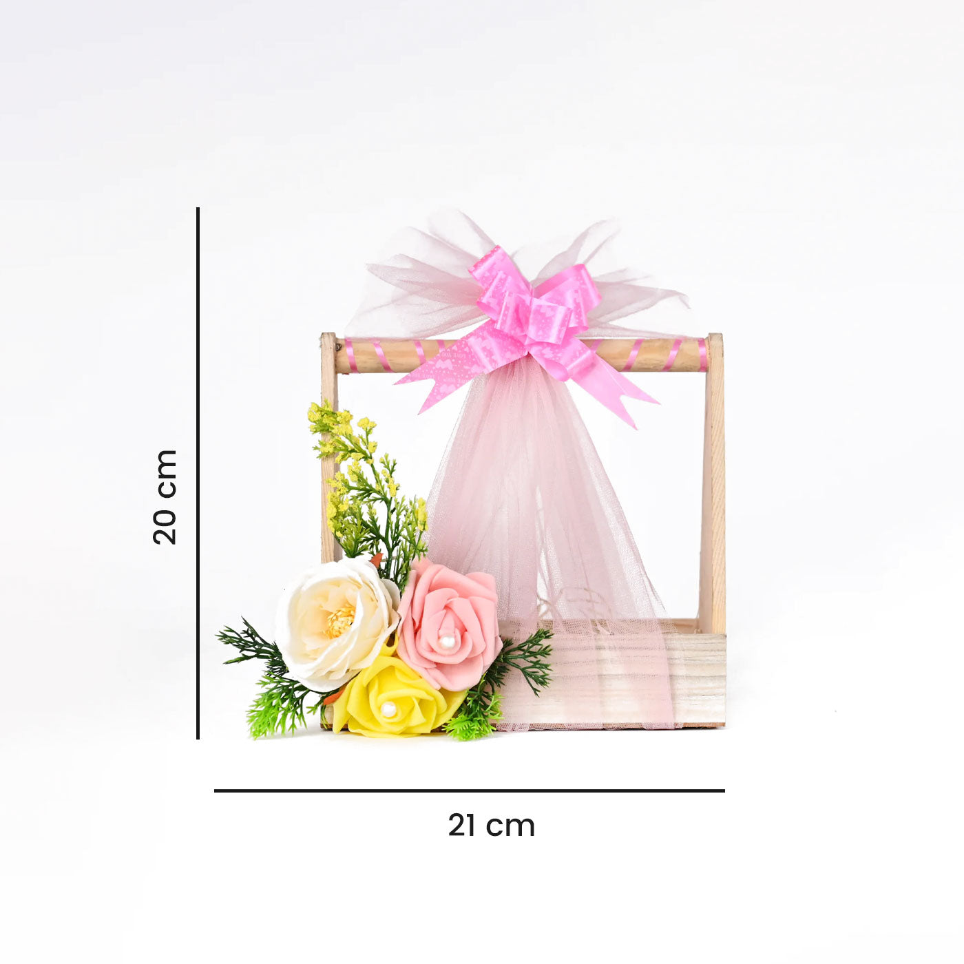 Wooden Basket for Gift Hamper Fancy Handmade Basket ideal for Wedding Gifting,Birthday Gift Thanks(GH-001)