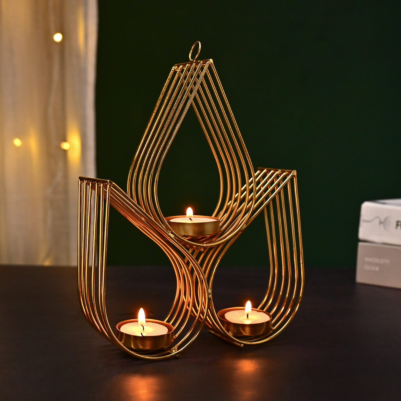 Floral Tea Light Holder Hanging
