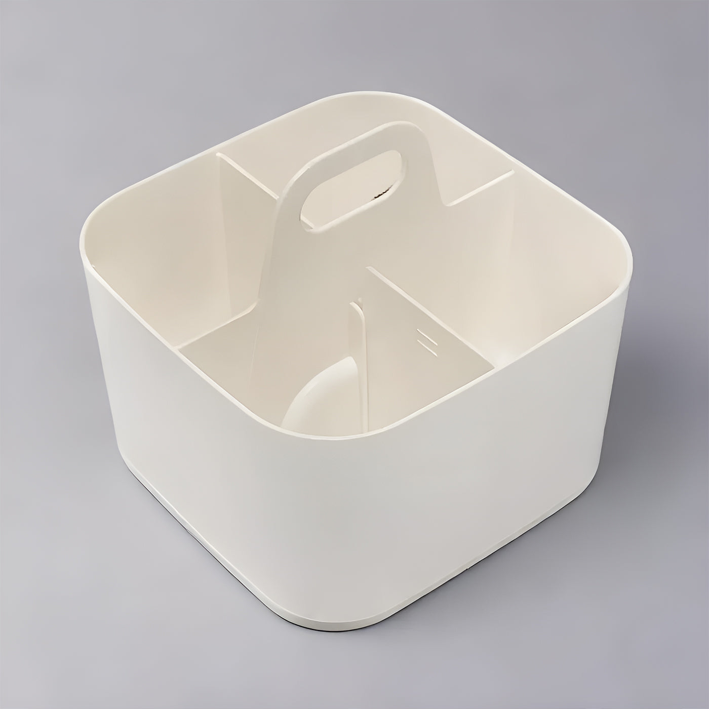 Multi-functional Plastic Desk and Bathroom Organizer 4 Compartments for Cosmetics, Pens, Pencils, and Toothpaste