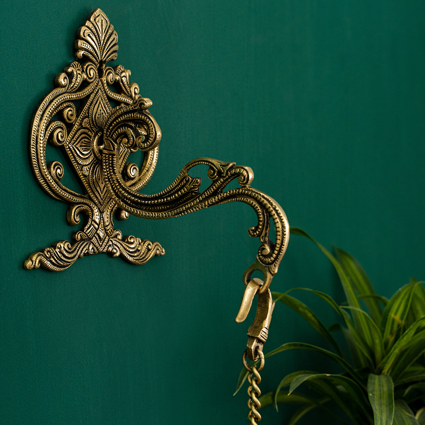 Brass Fleur Wall Hook