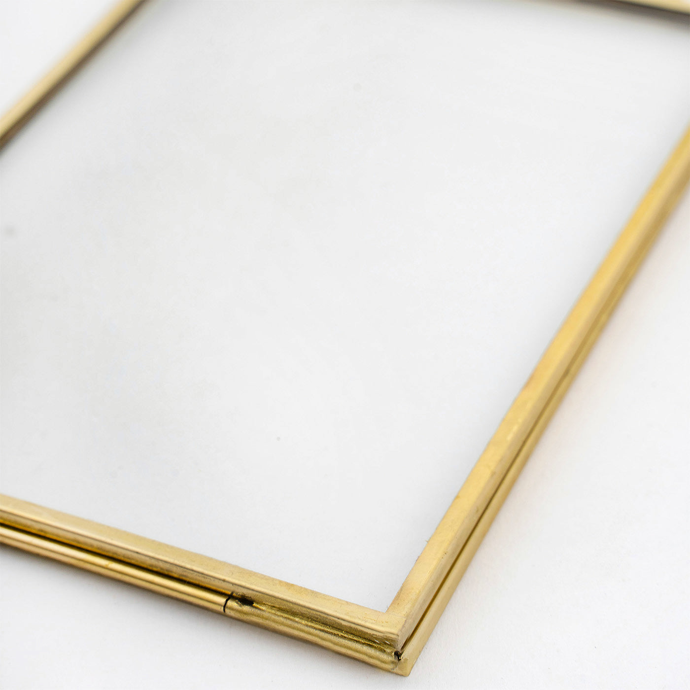 Brass Vintage Style Glass Photo Frame