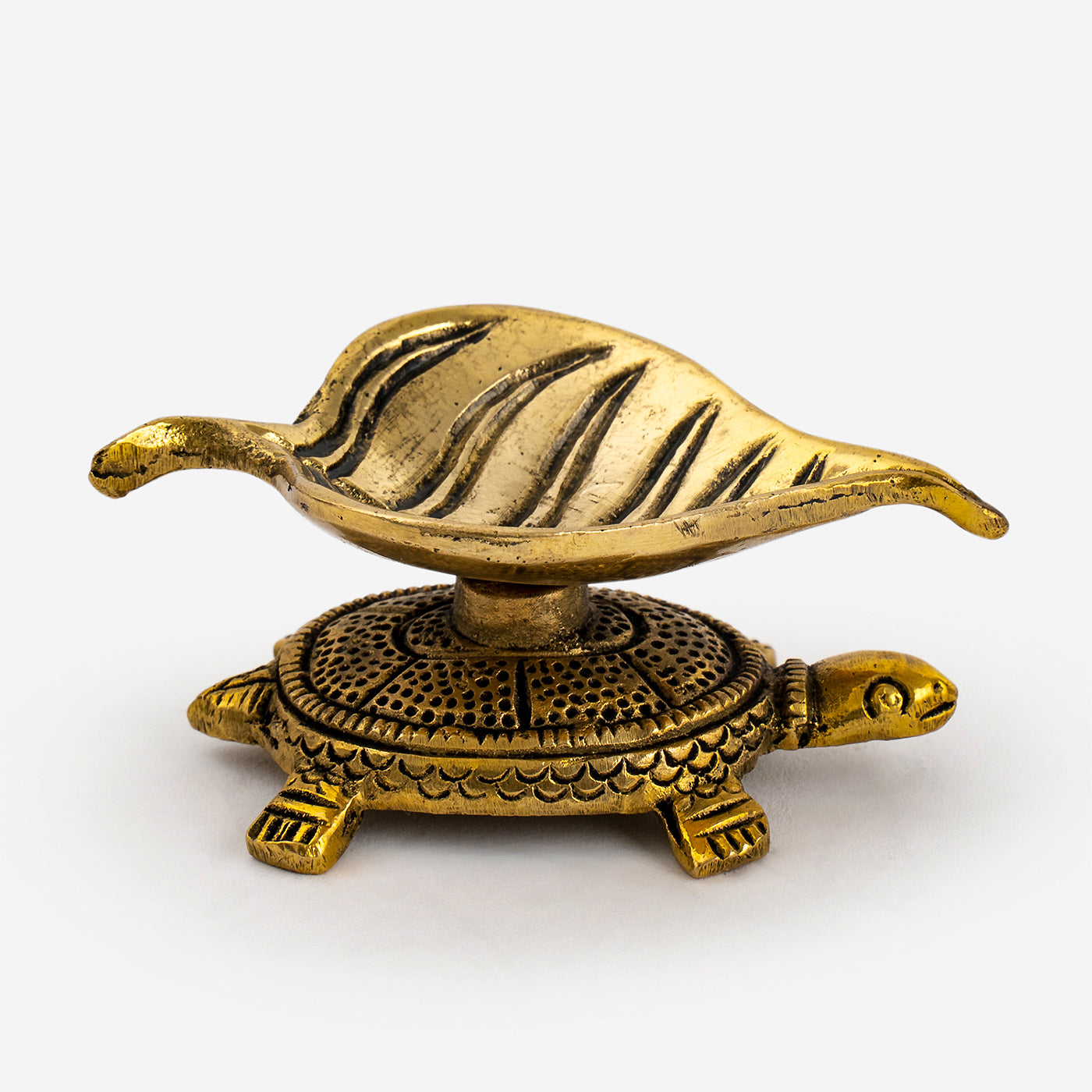 Tortoise Leaf Diya Set of 2