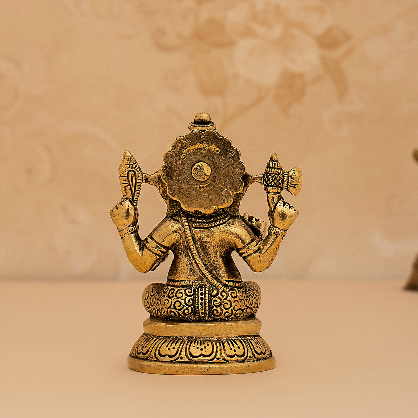 Brass Handcrafted Sitting Ganesha Idol/Statue