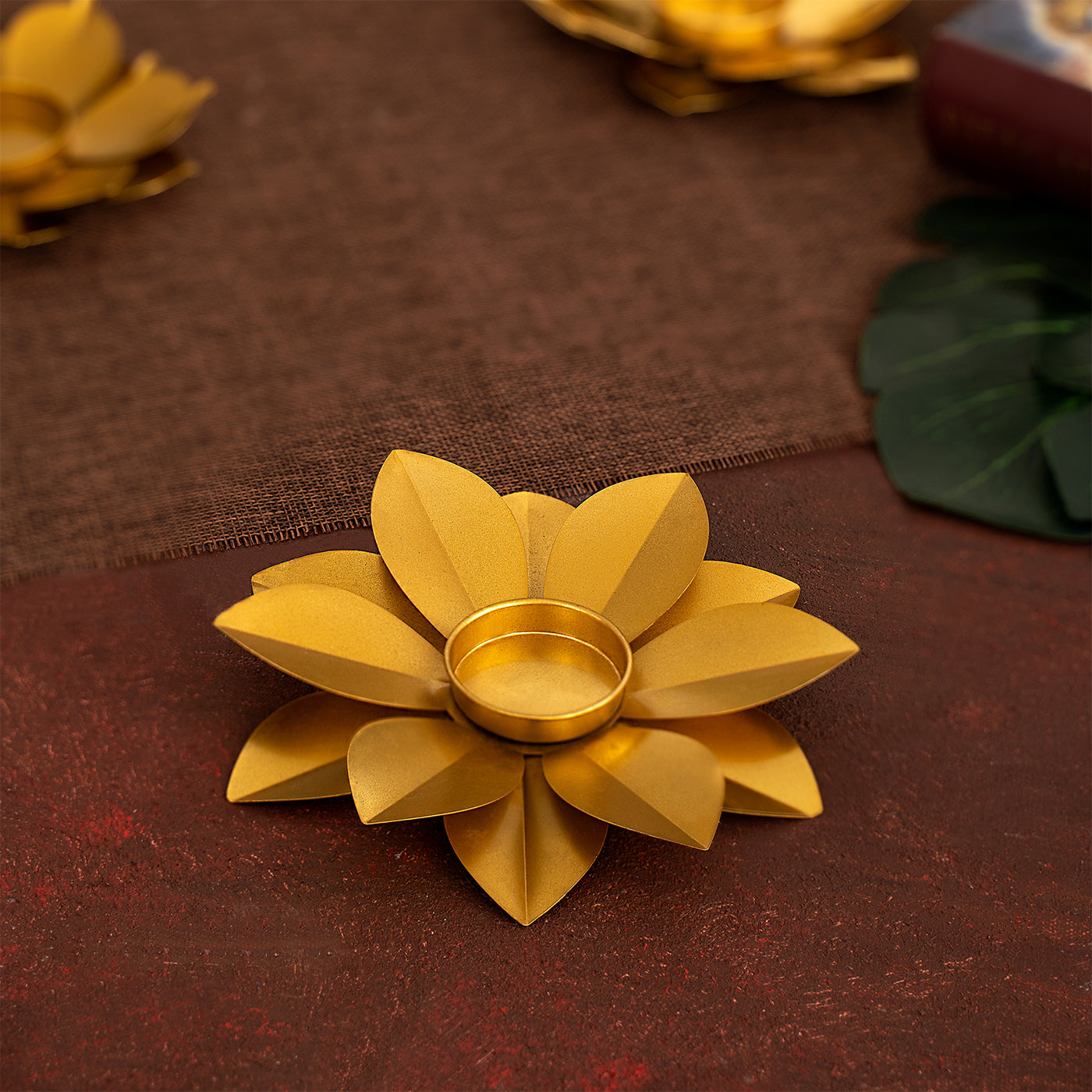 Lotus Tea Light Candle Holder