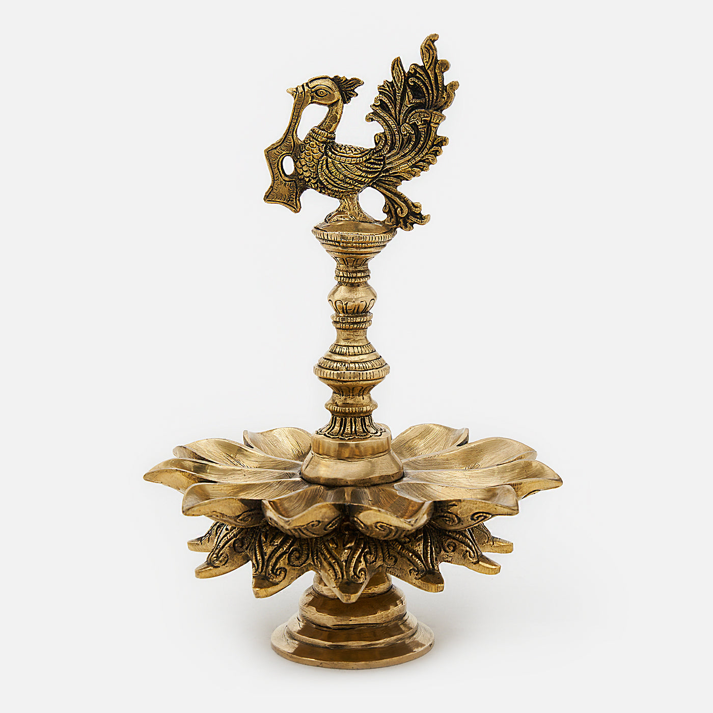 Brass Annapakshi Brass Diya: A Treasured Addition to Your Collection