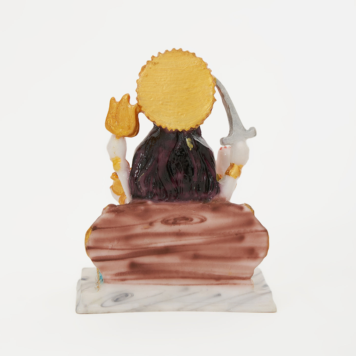 Santoshi Mata (The Goddess who Grants the Boon of Contentment) In Marble Dust Multicolor