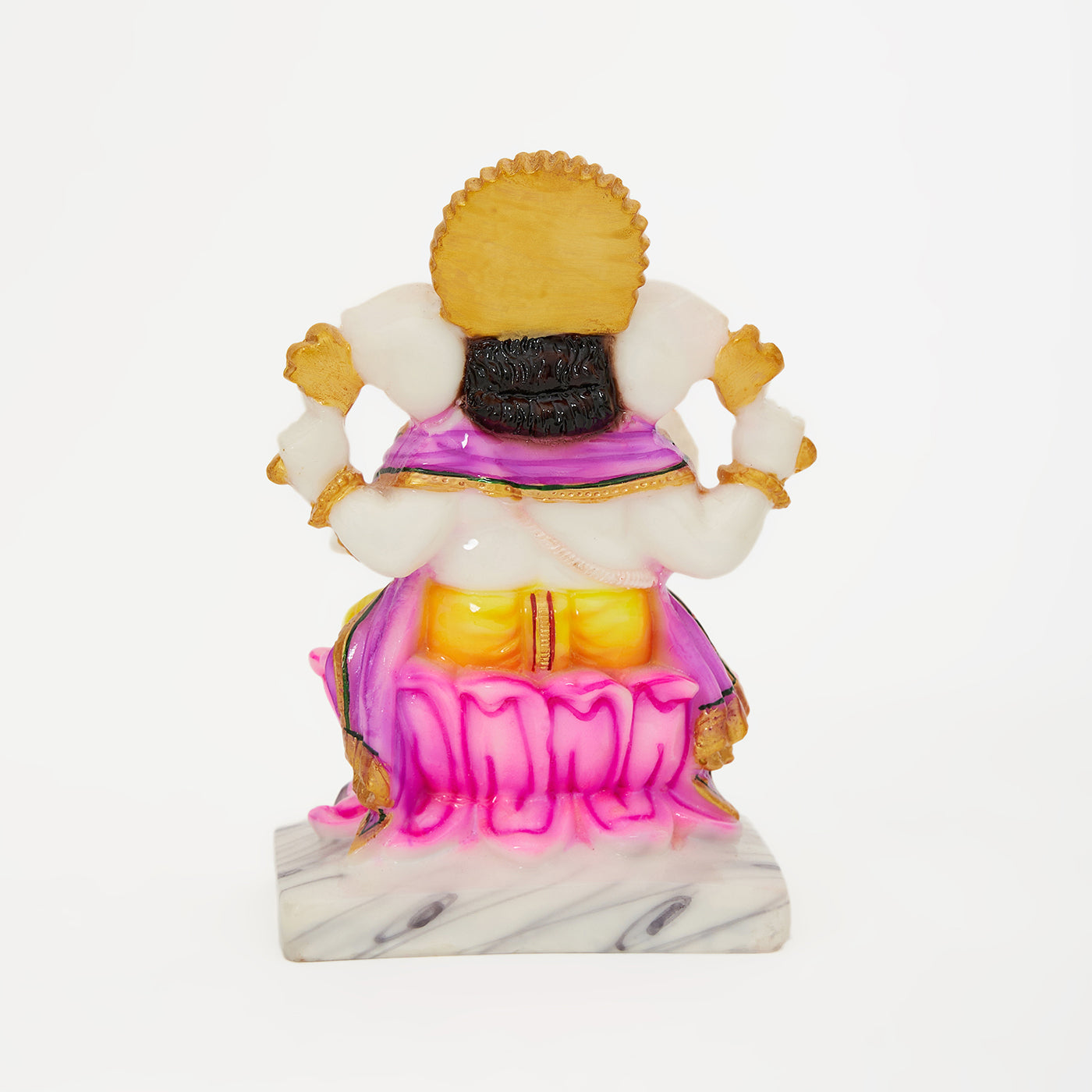 Lord Ganesha | Ganpati | Vinayak Idol In Marble Dust Handpainted Multi Color
