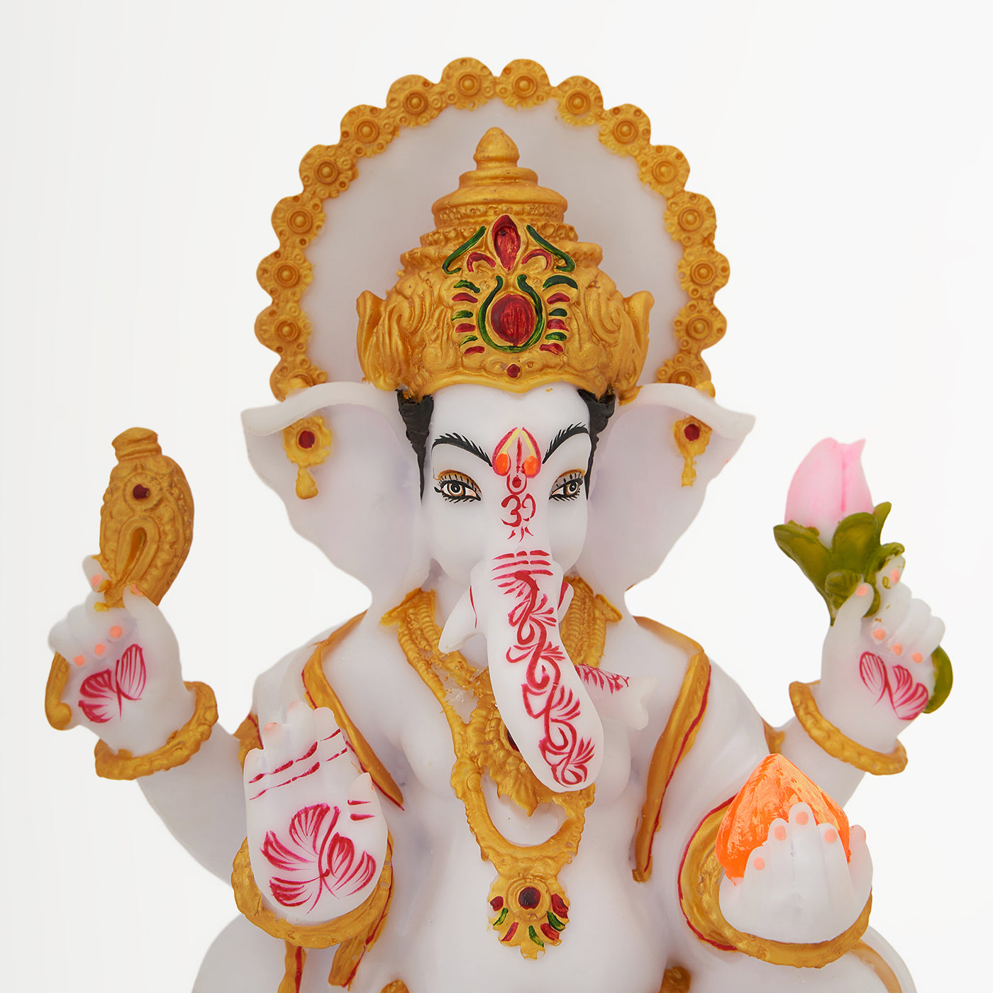 Lord Ganesha | Ganpati | Vinayak Idol In Marble Dust Multicolor