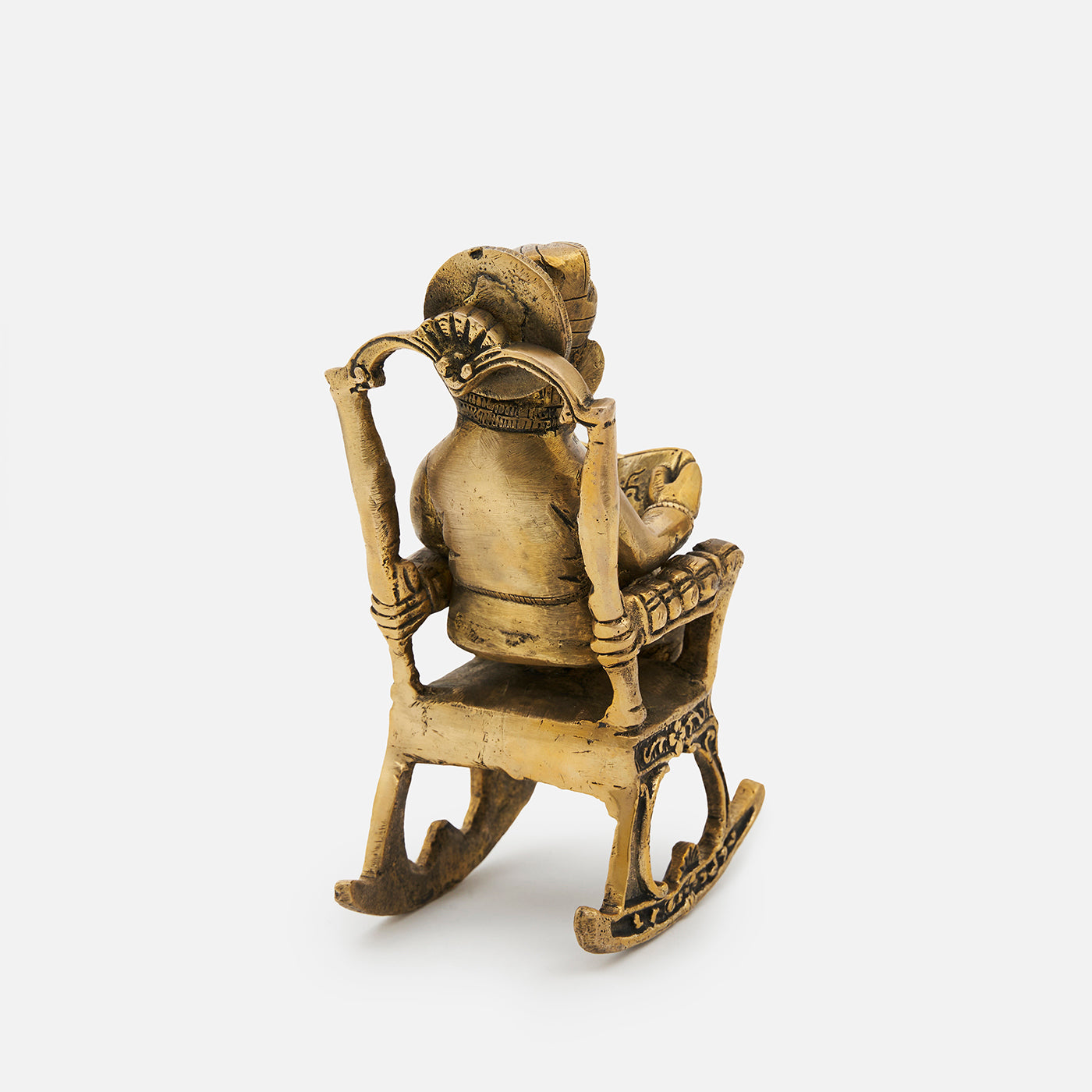 Brass Lord Pagdi Ganesha Statue/Idol For Home Temple & Office