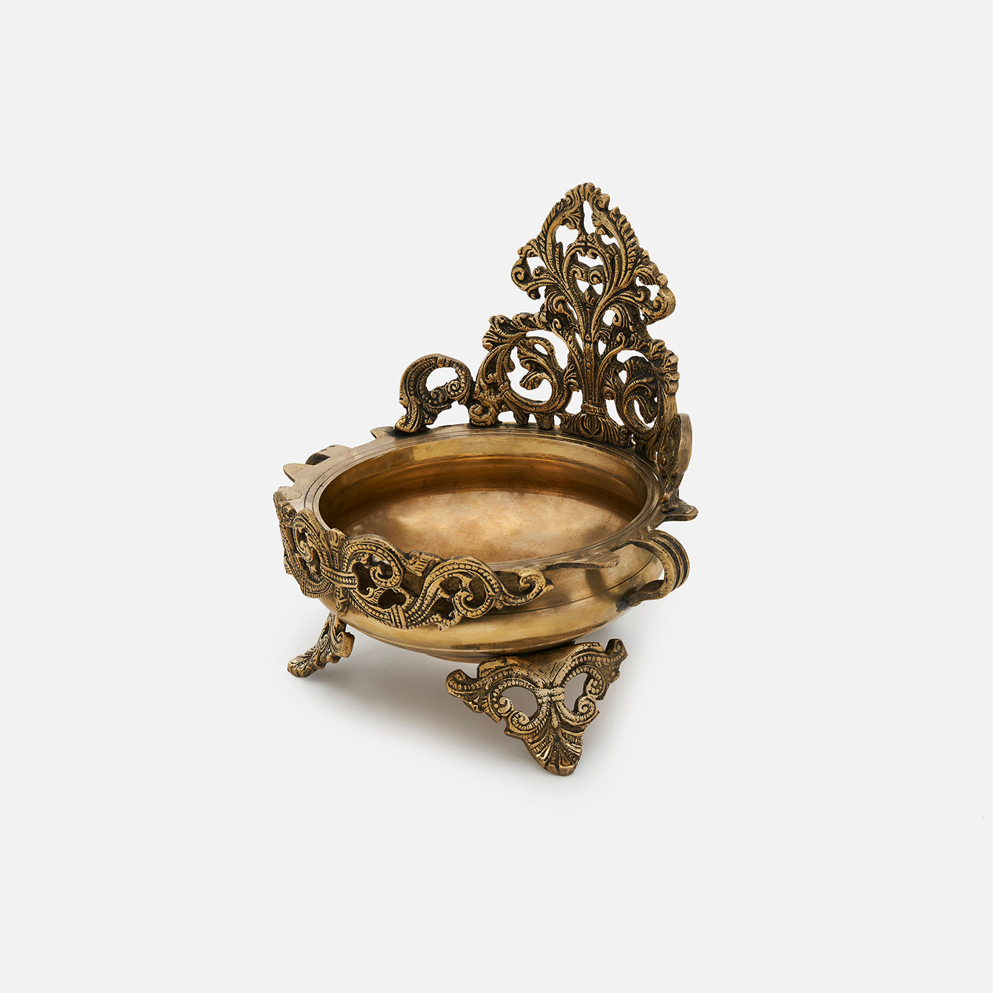 Ethnic Carved Traditional Decorative Brass Urli Bowl