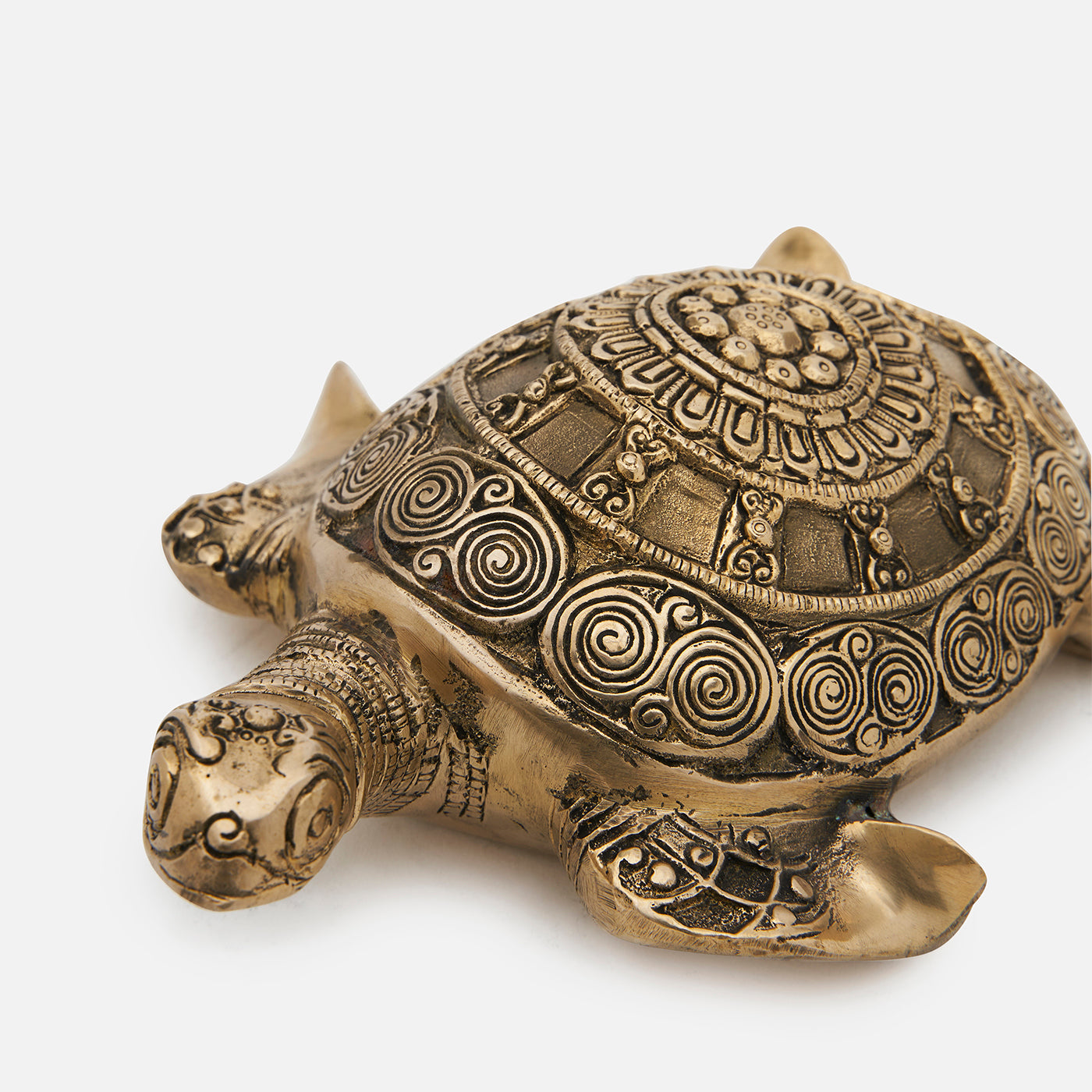 Vastu Decor -Big Brass Tortoise Showpiece for Good Luck, Long Life and Career