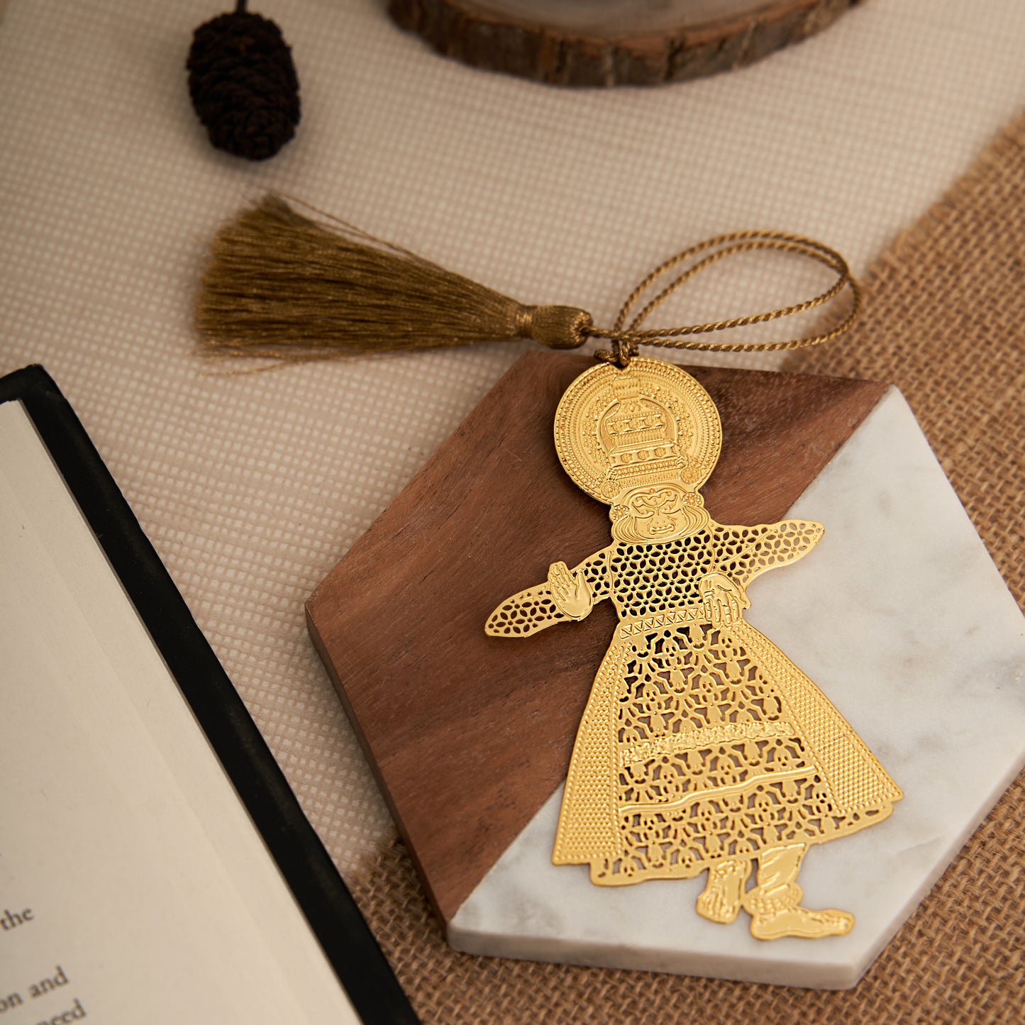 Brass Kathakali Bookmark