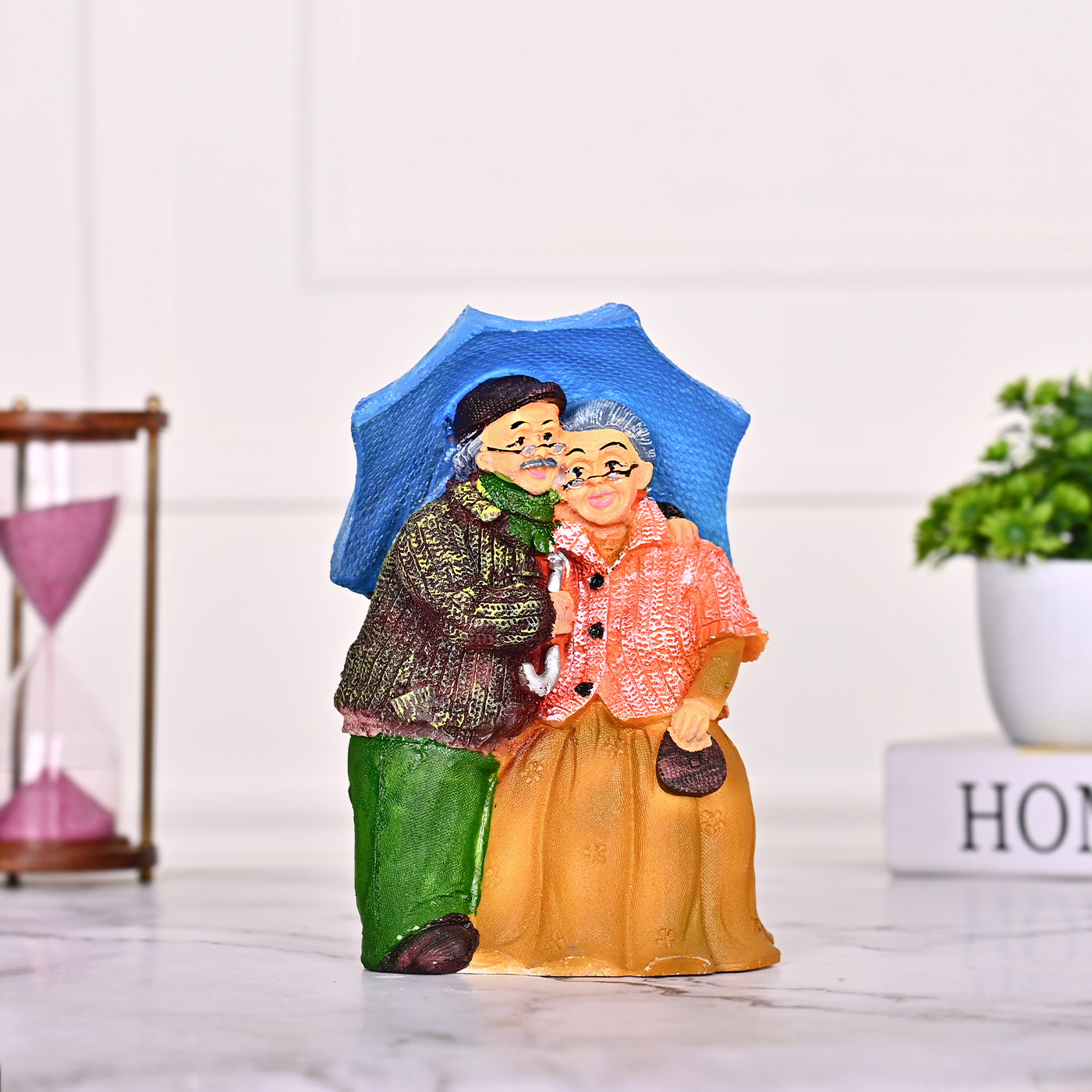 Poly Resin Dada Dadi Decor for Anniversary gifting and decorating purposes