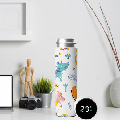 Water Bottle with LED Temperature Display for Men & Women & Kids