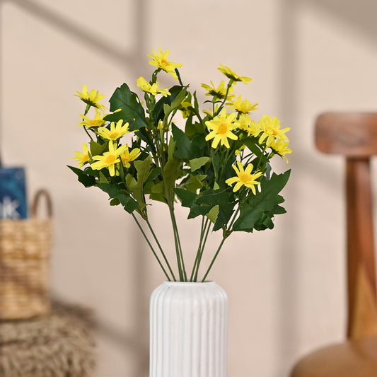  Set of 1 Artificial Flowers Bunches (Without Vase)Yellow